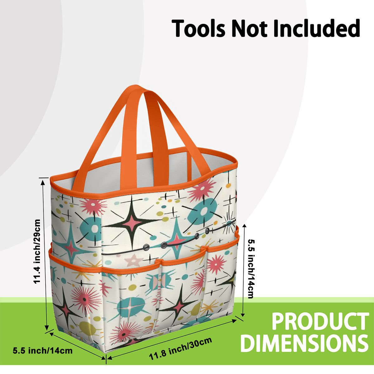 Kate McEnroe New York Retro Atomic Starburst Sputnik Mid Century Modern Garden Tool BagGarden Tool BagL1FvUyFuNf