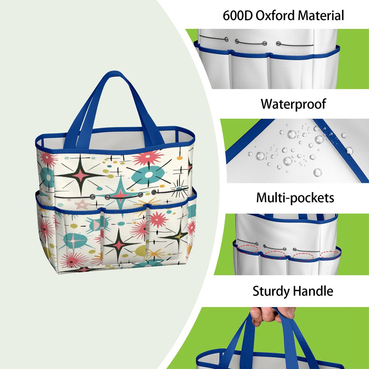 Kate McEnroe New York Retro Atomic Starburst Sputnik Mid Century Modern Garden Tool BagGarden Tool BagL1FvUyFuNf