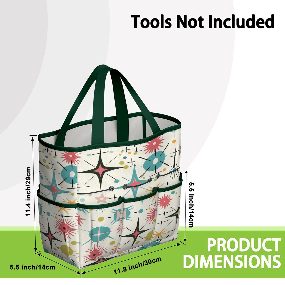 Kate McEnroe New York Retro Atomic Starburst Sputnik Mid Century Modern Garden Tool BagGarden Tool BagL1FvUyFuNf