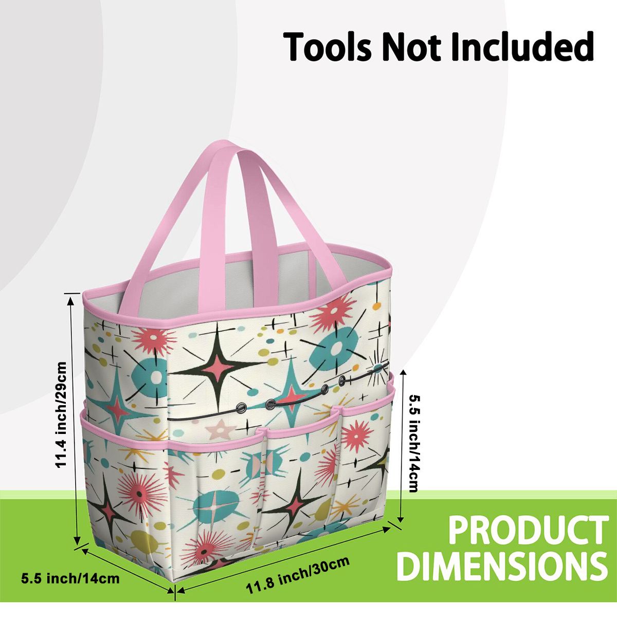 Kate McEnroe New York Retro Atomic Starburst Sputnik Mid Century Modern Garden Tool BagGarden Tool BagL1FvUyFuNf