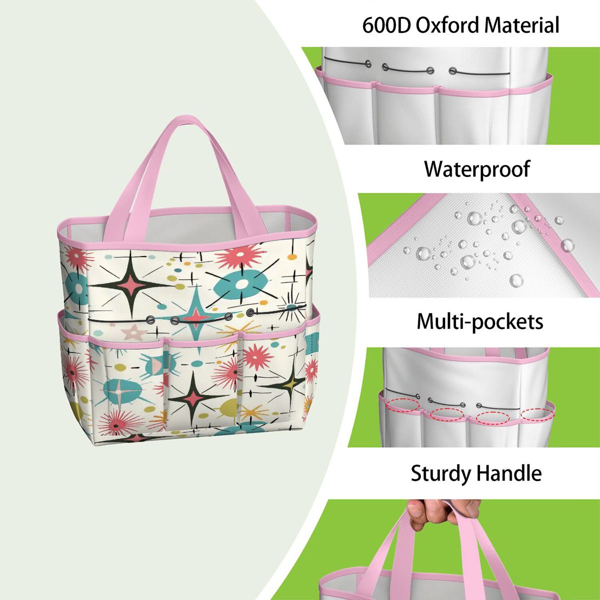 Kate McEnroe New York Retro Atomic Starburst Sputnik Mid Century Modern Garden Tool BagGarden Tool BagL1FvUyFuNf