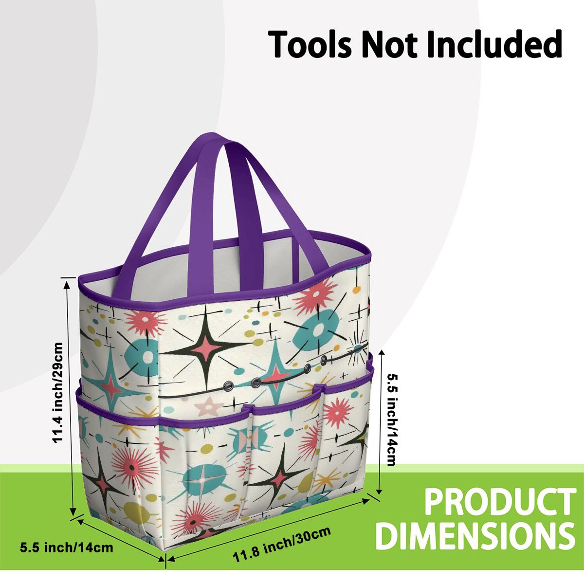 Kate McEnroe New York Retro Atomic Starburst Sputnik Mid Century Modern Garden Tool BagGarden Tool BagL1FvUyFuNf