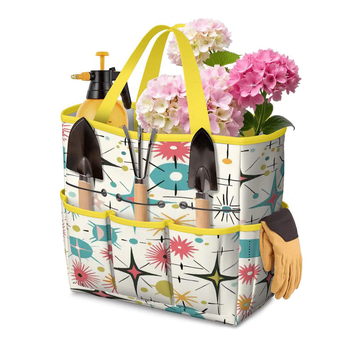 Kate McEnroe New York Retro Atomic Starburst Sputnik Mid Century Modern Garden Tool BagGarden Tool BagL1FvUyFuNf