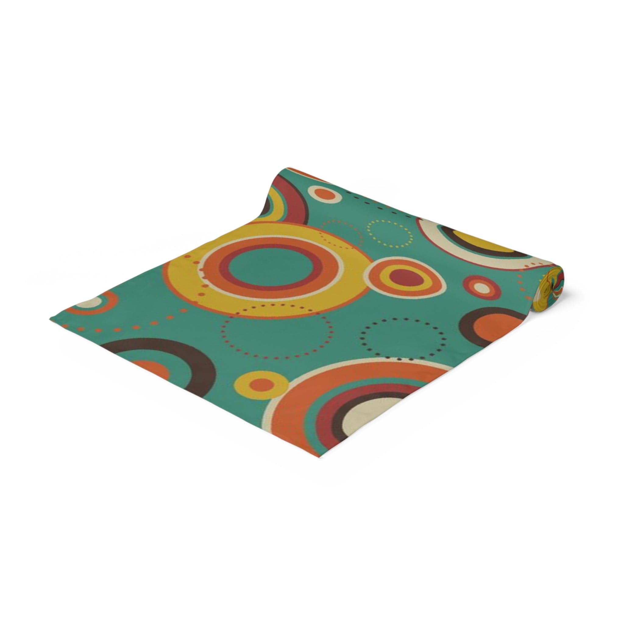 Kate McEnroe New York Retro Bold Geometric Circles Cotton Twill Table RunnerTable RunnersTableRunner - CottonTwill - 16x72 - 20220809195334821