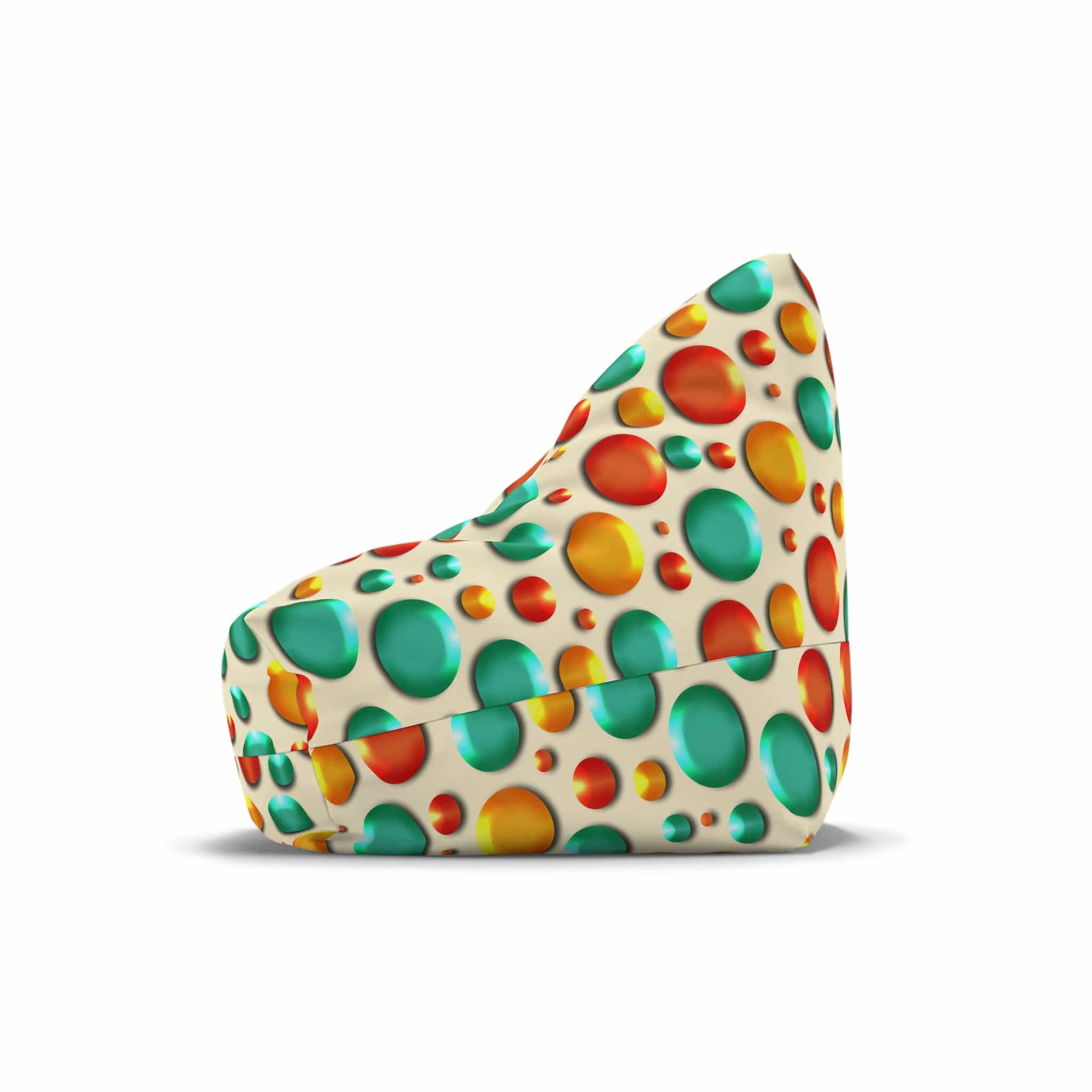 Kate McEnroe New York Retro Colorful Burbles Faux Embossed Bean Bag Chair CoverBean Bag Chair Covers25389569794407842038