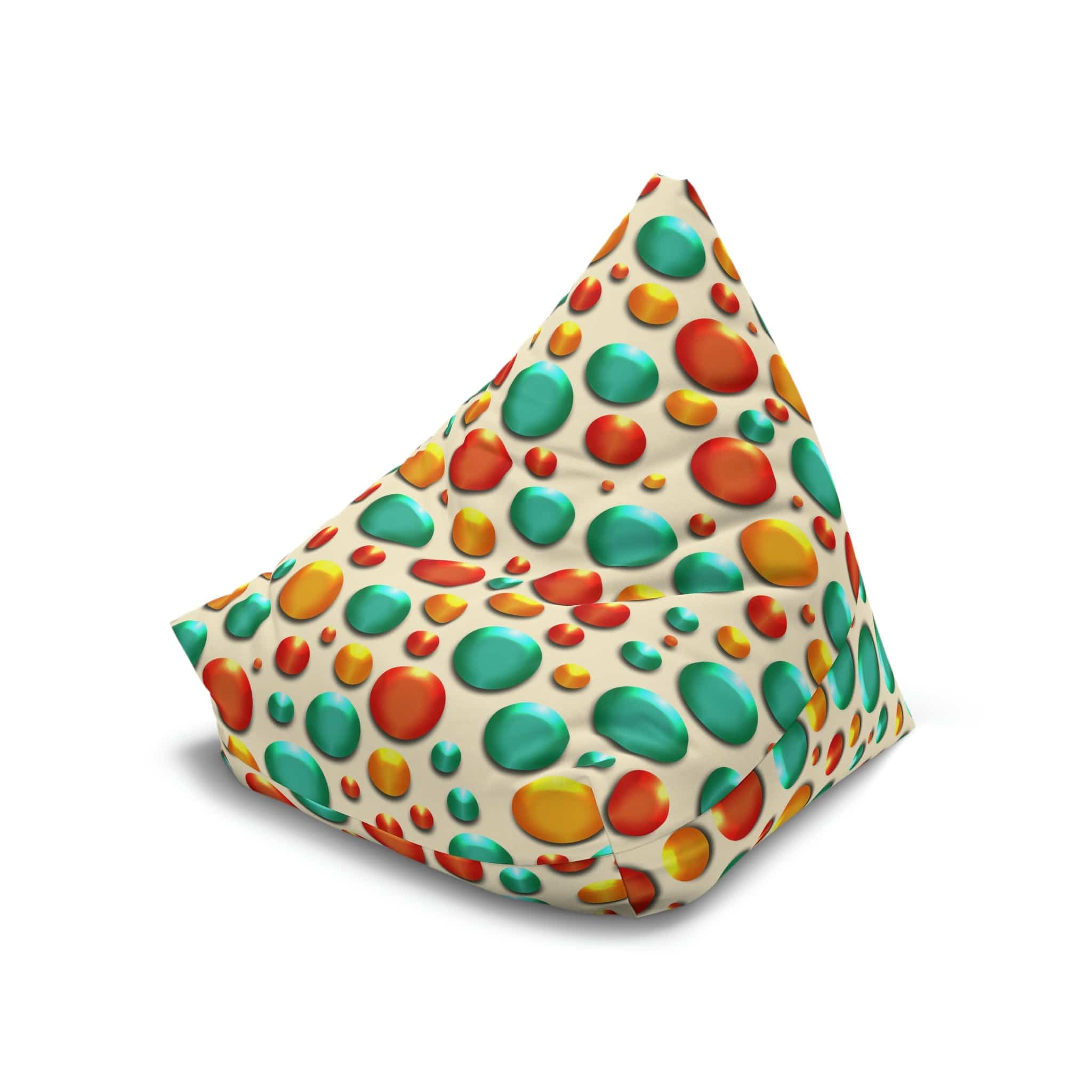 Kate McEnroe New York Retro Colorful Burbles Faux Embossed Bean Bag Chair CoverBean Bag Chair Covers26509490355510103597