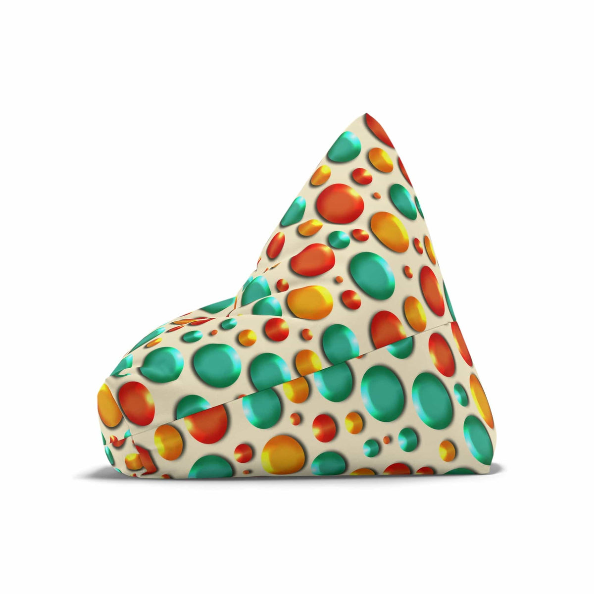 Kate McEnroe New York Retro Colorful Burbles Faux Embossed Bean Bag Chair CoverBean Bag Chair Covers26509490355510103597