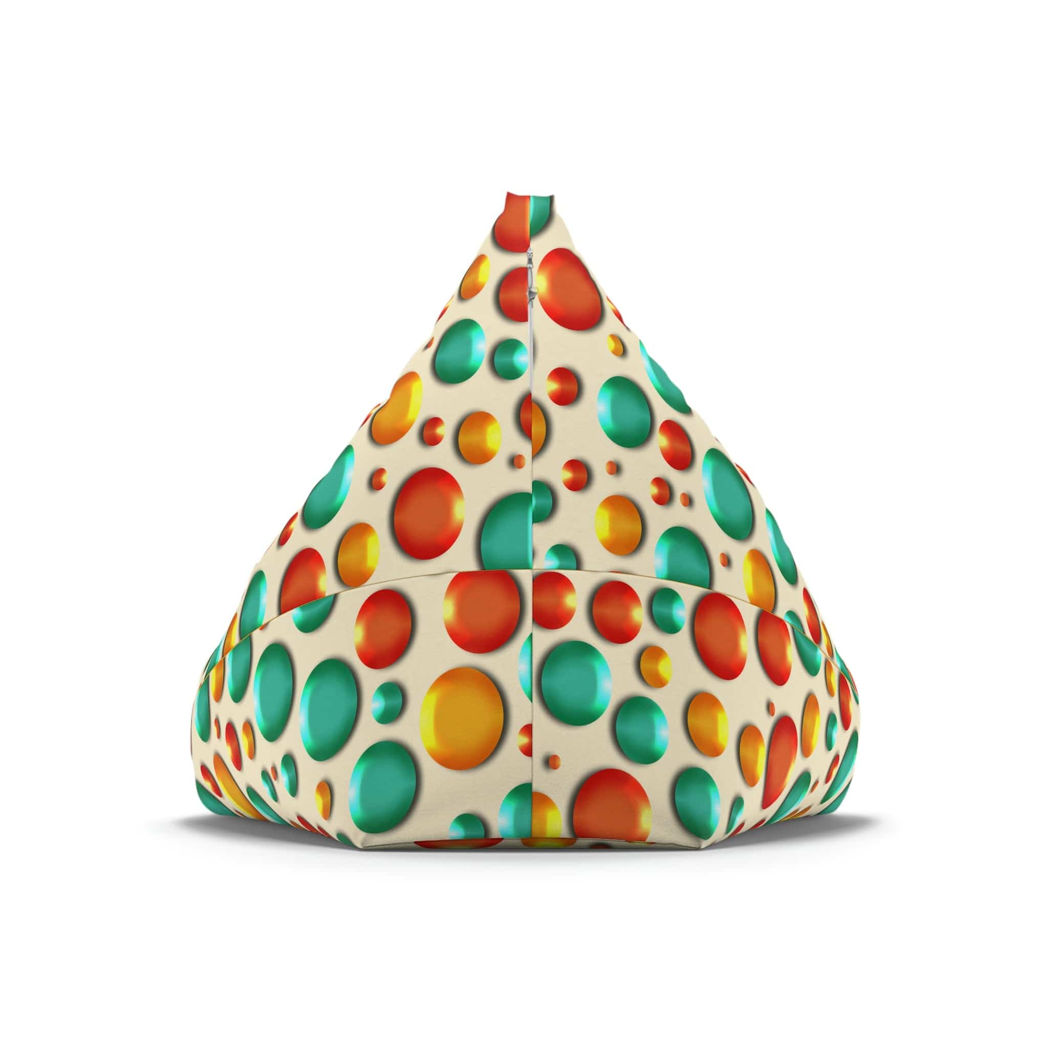 Kate McEnroe New York Retro Colorful Burbles Faux Embossed Bean Bag Chair CoverBean Bag Chair Covers26509490355510103597