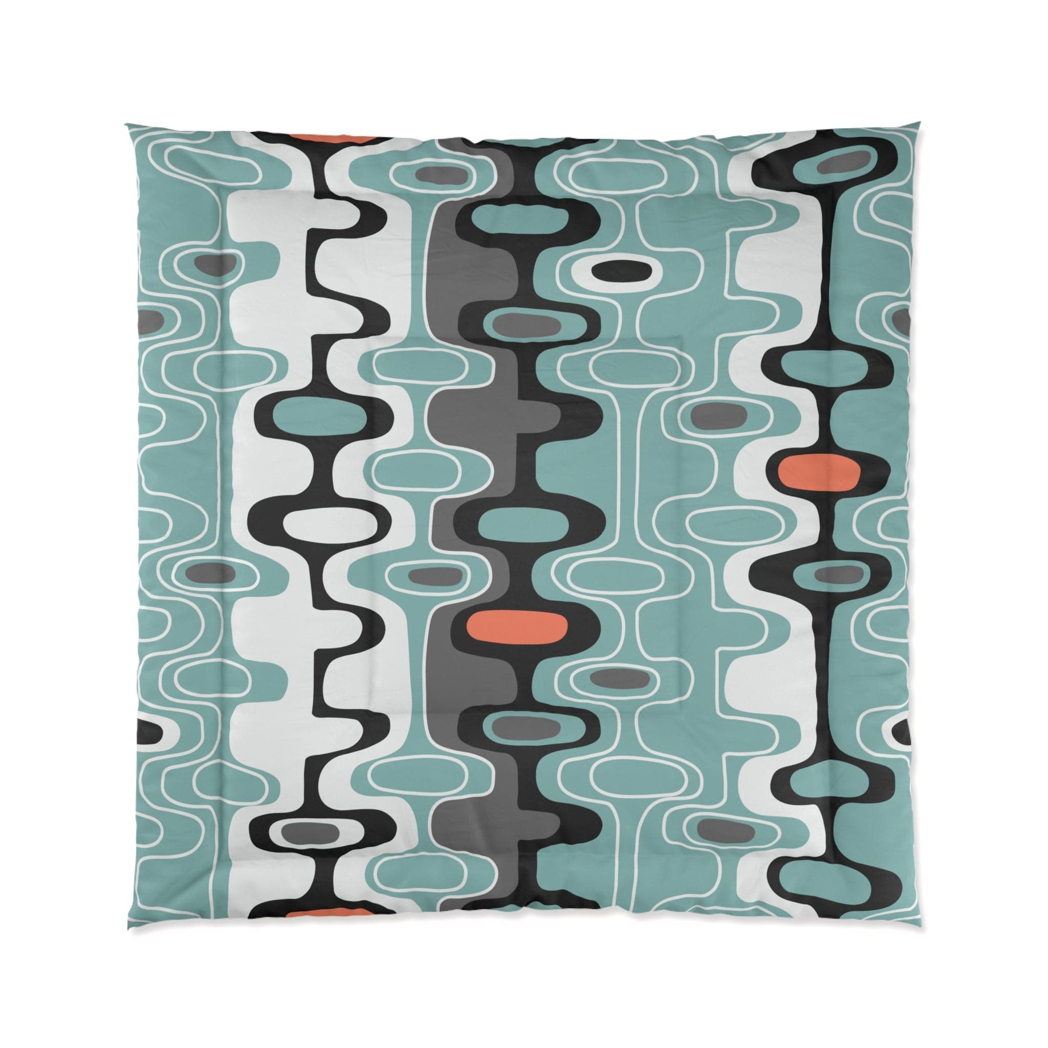 Kate McEnroe New York Retro Geometric Abstract Mid Century Modern ComforterComforters27717269610660082705