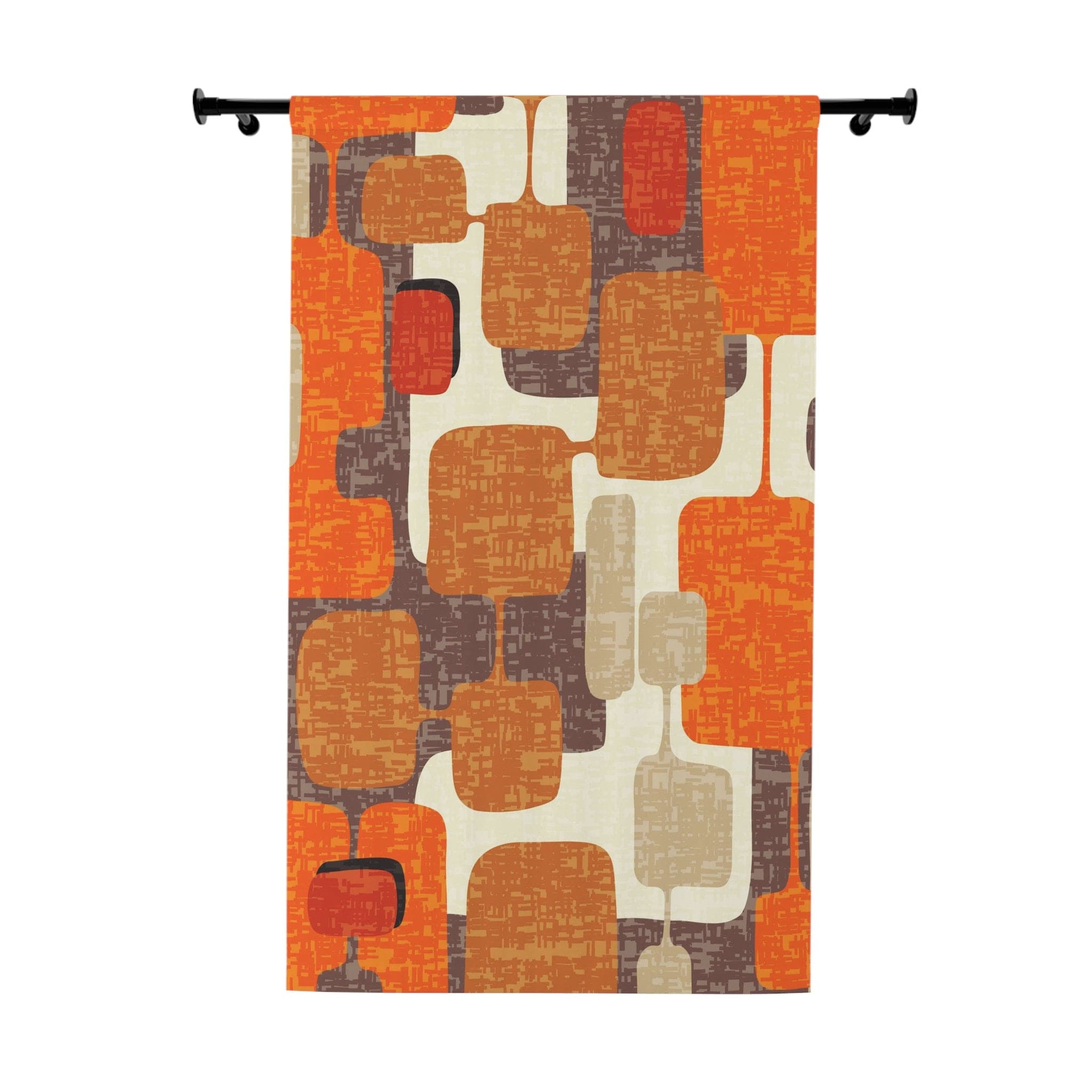 Kate McEnroe New York Retro Geometric Mid Century Modern Window Curtain, Vintage Atomic Age Decor, MCM Curtain Panels, Living Room, Bedroom Decor - 126981823Window CurtainsW3D - GRO - DES - SH2