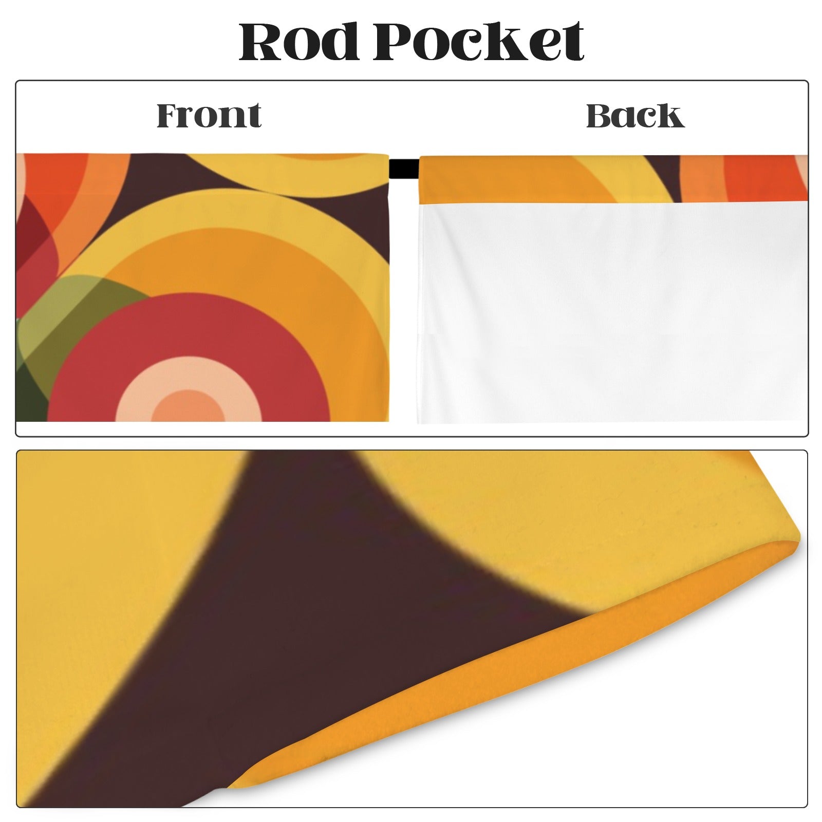 Kate McEnroe New York Retro Groovy Orbs Mid Century Modern Window CurtainsWindow CurtainsD3233123