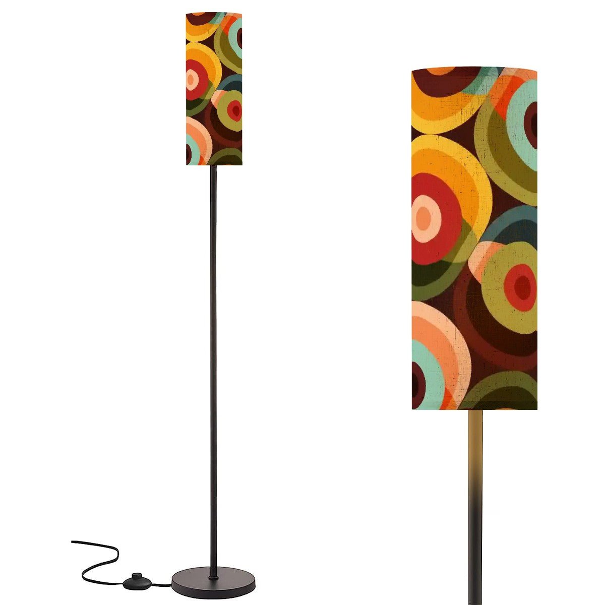 Kate McEnroe New York Retro Groovy Orbs Standing Lamp, Mid Century Modern Abstract Lighting, 70s MCM Floor Lamp, Vintage Psychedelic Accent LightFloor LampsoYf4O8eDgc