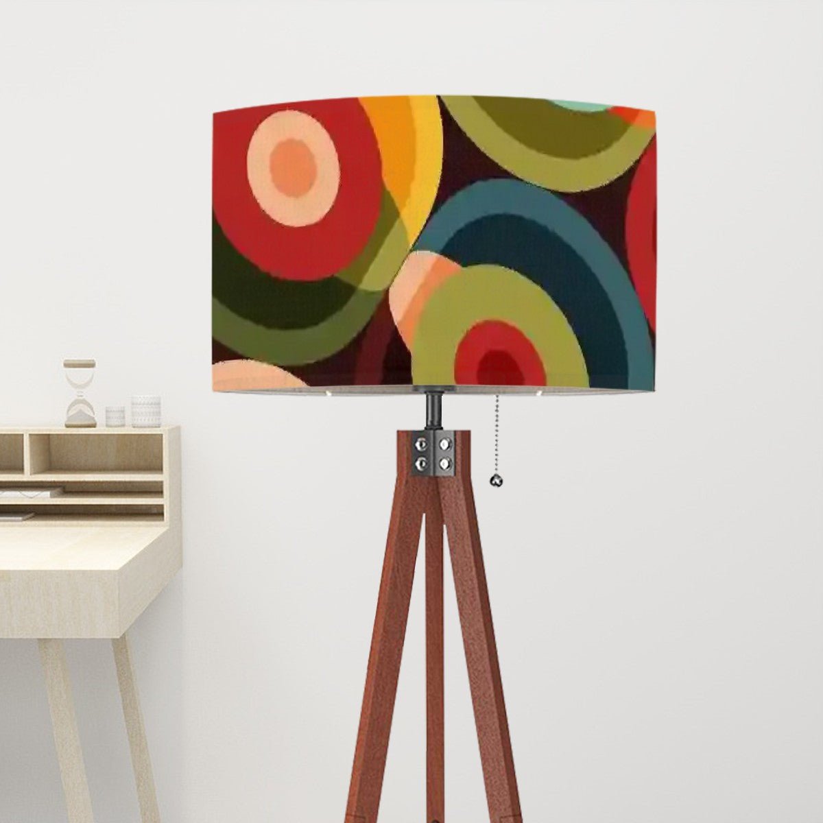 Kate McEnroe New York Retro Groovy Orbs Tripod Floor Lamp, Mid Century Modern Abstract Lighting, 70s MCM Lamp, Vintage Psychedelic Accent LightFloor LampsG5vrq2Txq8