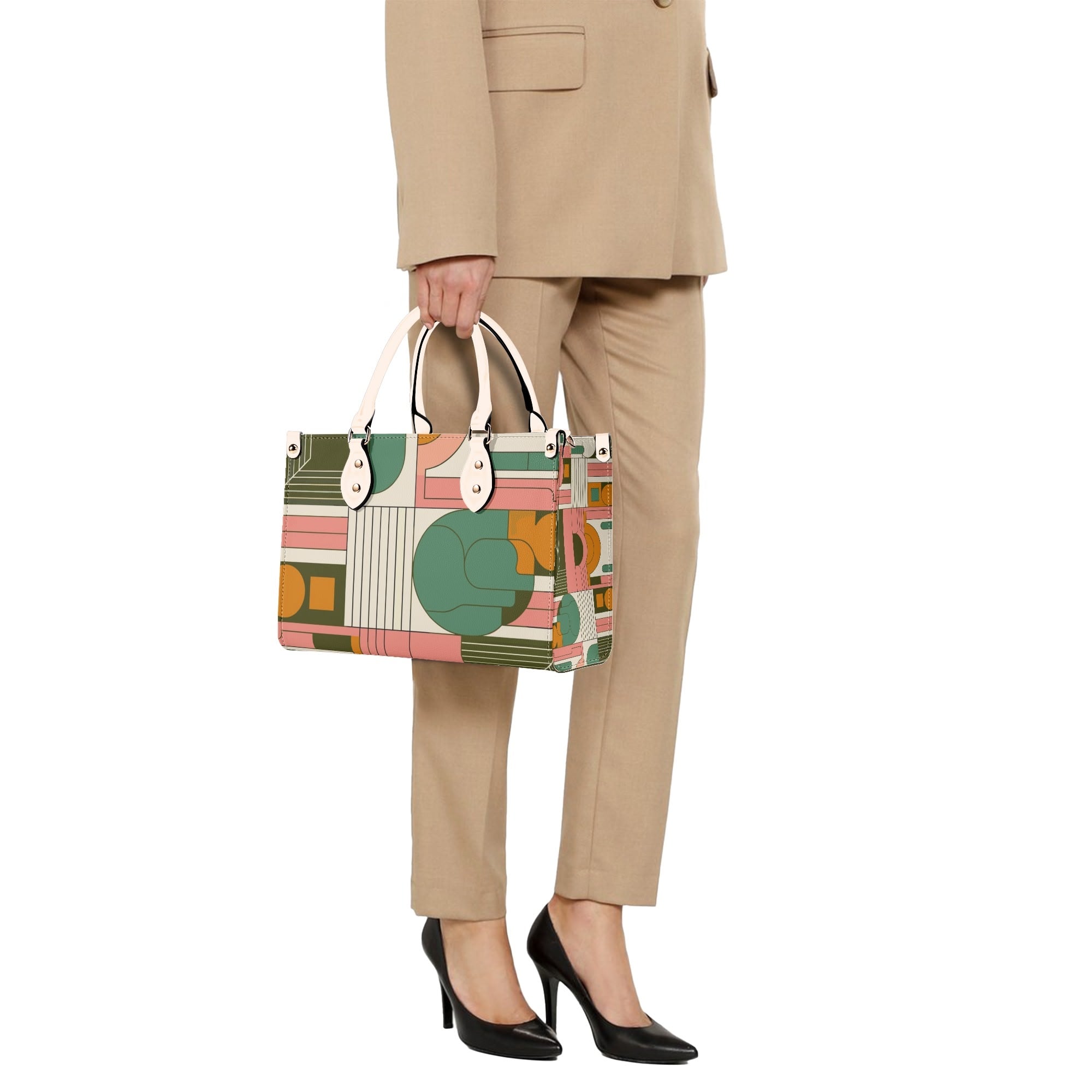Kate McEnroe New York Retro Hipster Owl Handbag, Mid Century Modern Groovy 60s PurseHandbagsW8M8E1MW - 1