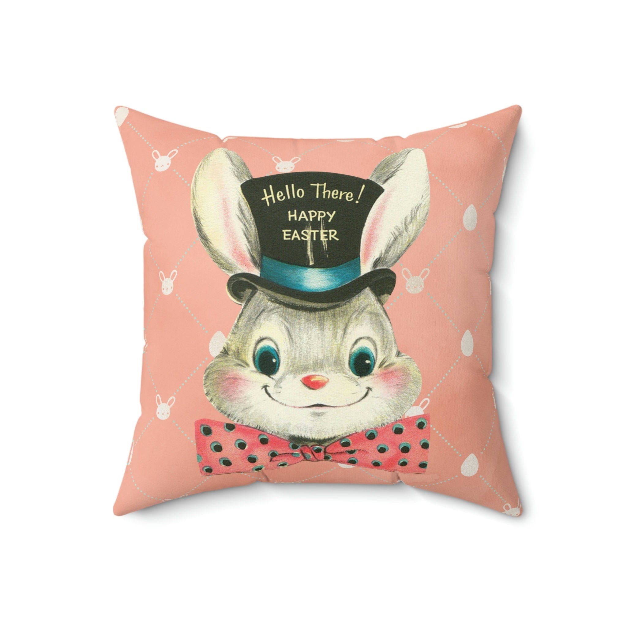 Kate McEnroe New York Retro Kitschy Vintage Easter Card Inspired Art Throw Pillow CoverThrow Pillow Covers27371922481833803742