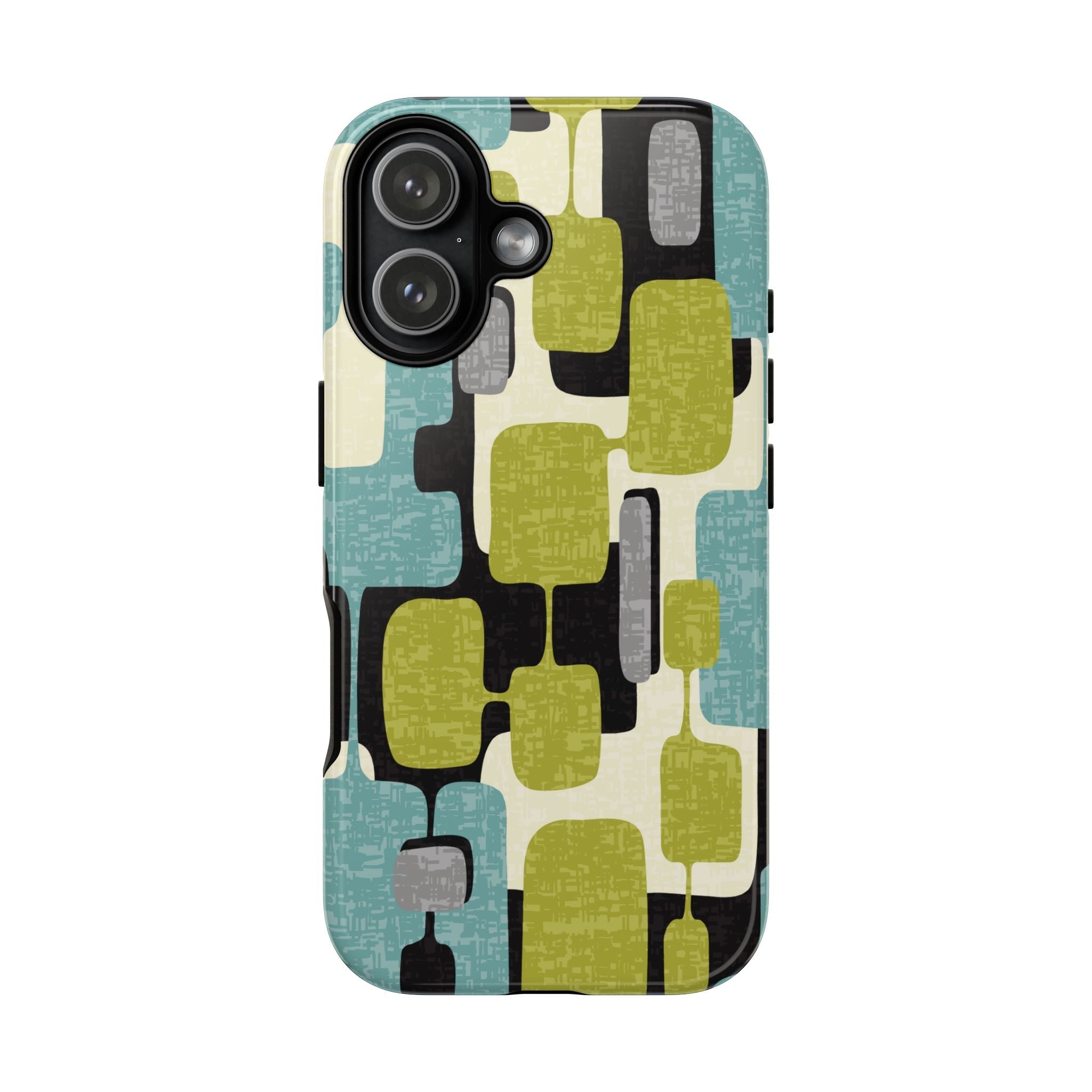 Kate McEnroe New York Retro MCM Geometric iPhone Case, Mid Century Modern Block Abstract Phone CoverPhone Cases21415296810199264401