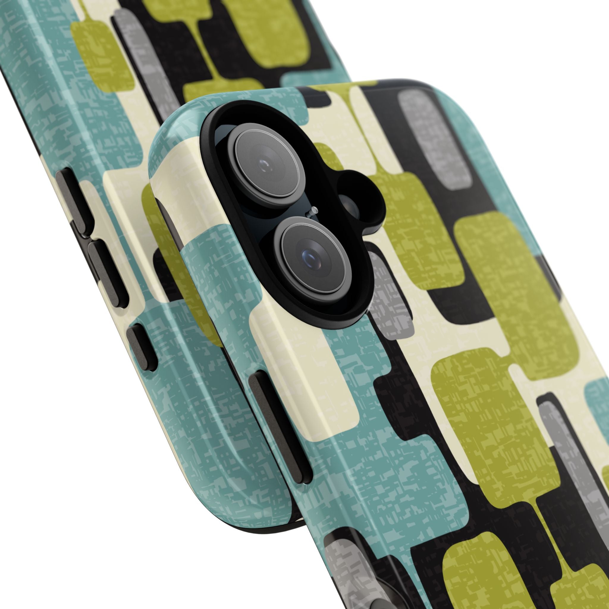 Kate McEnroe New York Retro MCM Geometric iPhone Case, Mid Century Modern Block Abstract Phone CoverPhone Cases27433822963938814917