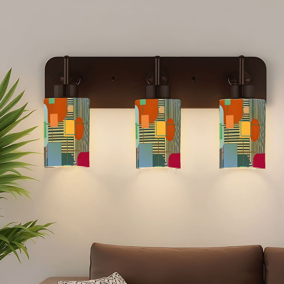 Kate McEnroe New York Retro Mid Century Modern Glass Lamp Shade, MCM Geometric Accent LightingLamp Shadest6CkFFjqK4