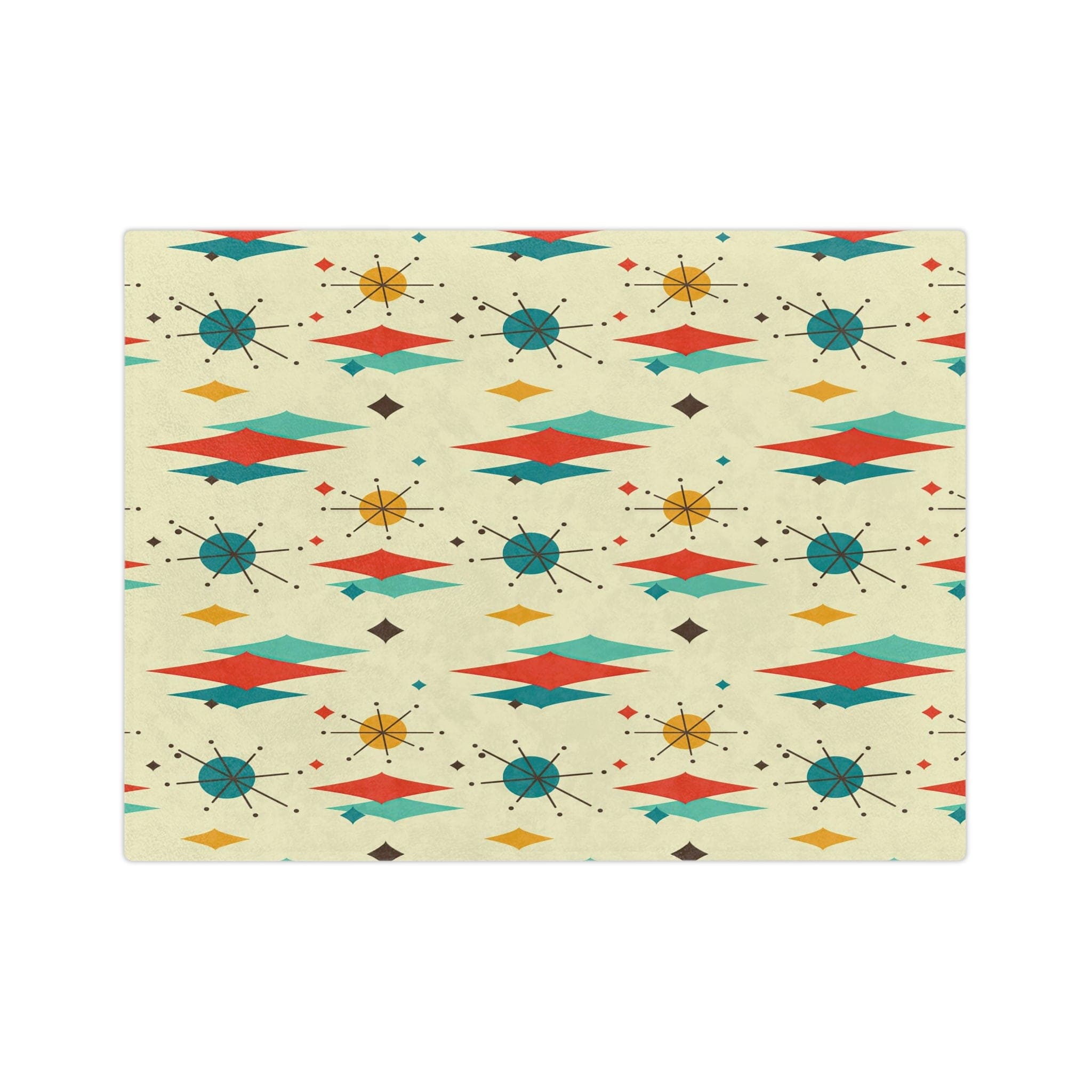 Kate McEnroe New York Retro Mid Mod Franciscan Starburst Velveteen Minky BlanketBlankets67061811677674161448