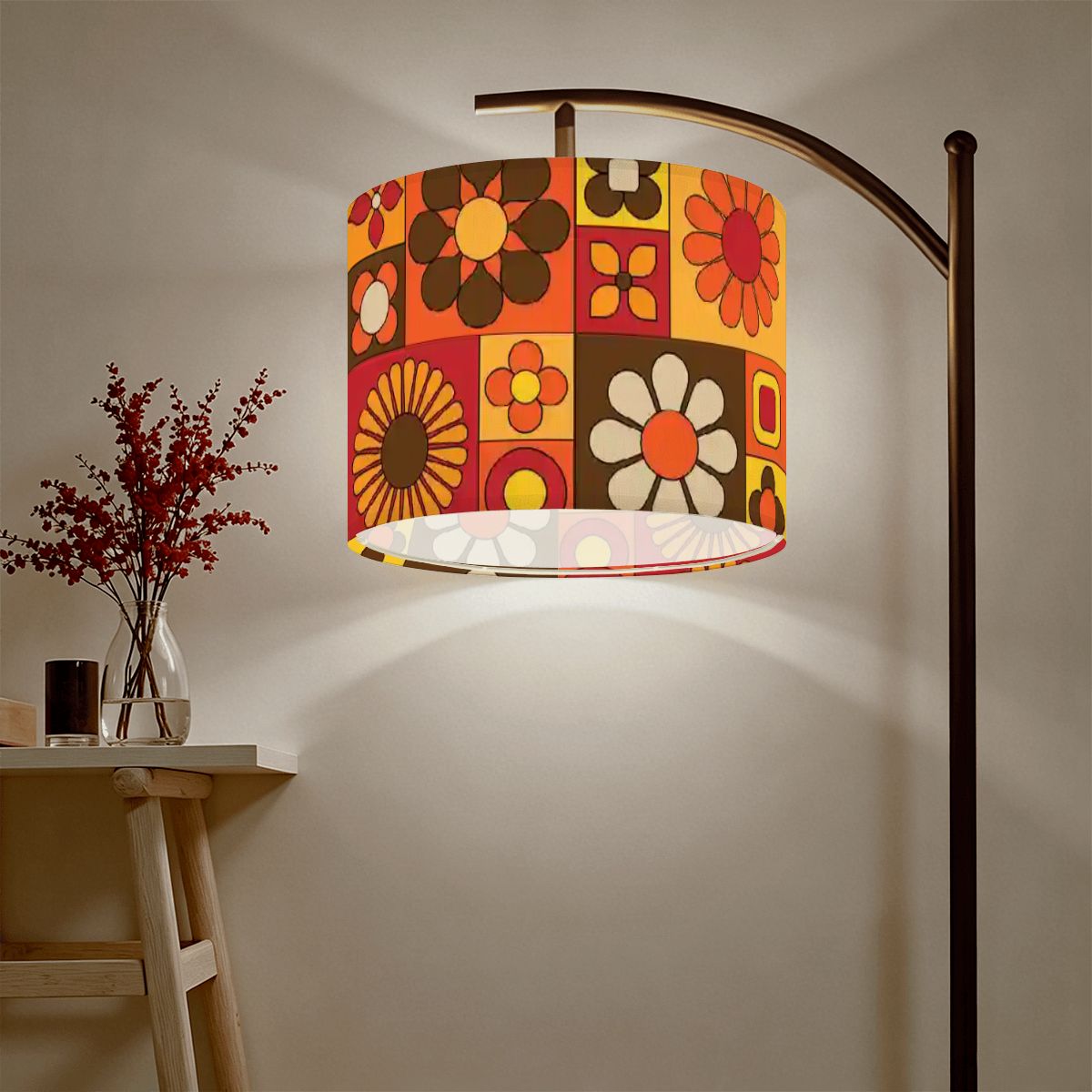 Kate McEnroe New York Retro Mod Flower Lamp Shade, Mid Century Modern LightingLamp ShadesThNpNrQk9m