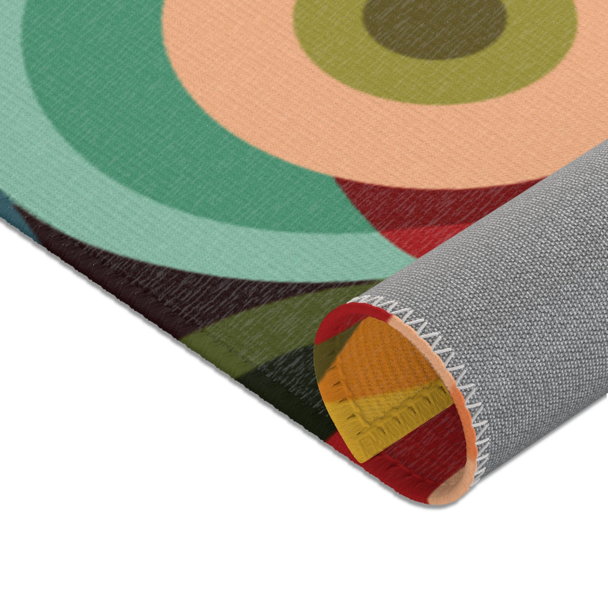 Kate McEnroe New York Retro Orb Area Rug, Mid Century Modern Geometric Indoor Carpet, 70s Groovy Accent Floor DecorRugs52019477736989180496