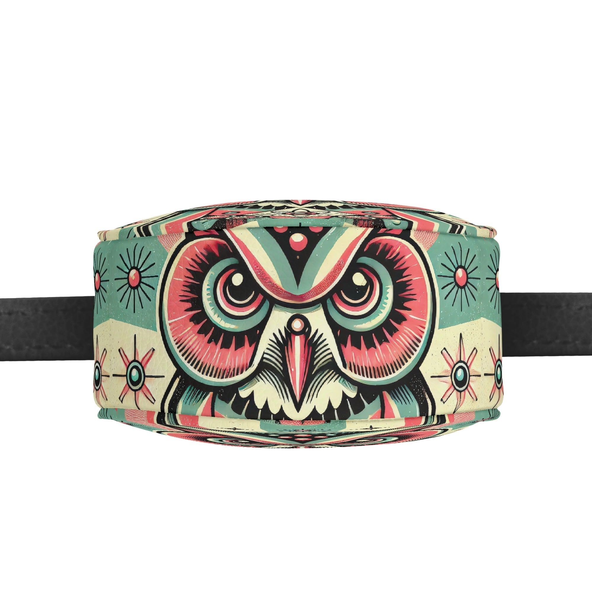 Kate McEnroe New York Retro Owl Round Mini Bag, Mid Century Modern Mod Groovy 60s Shoulder PurseHandbagsY57XV5EW - 1