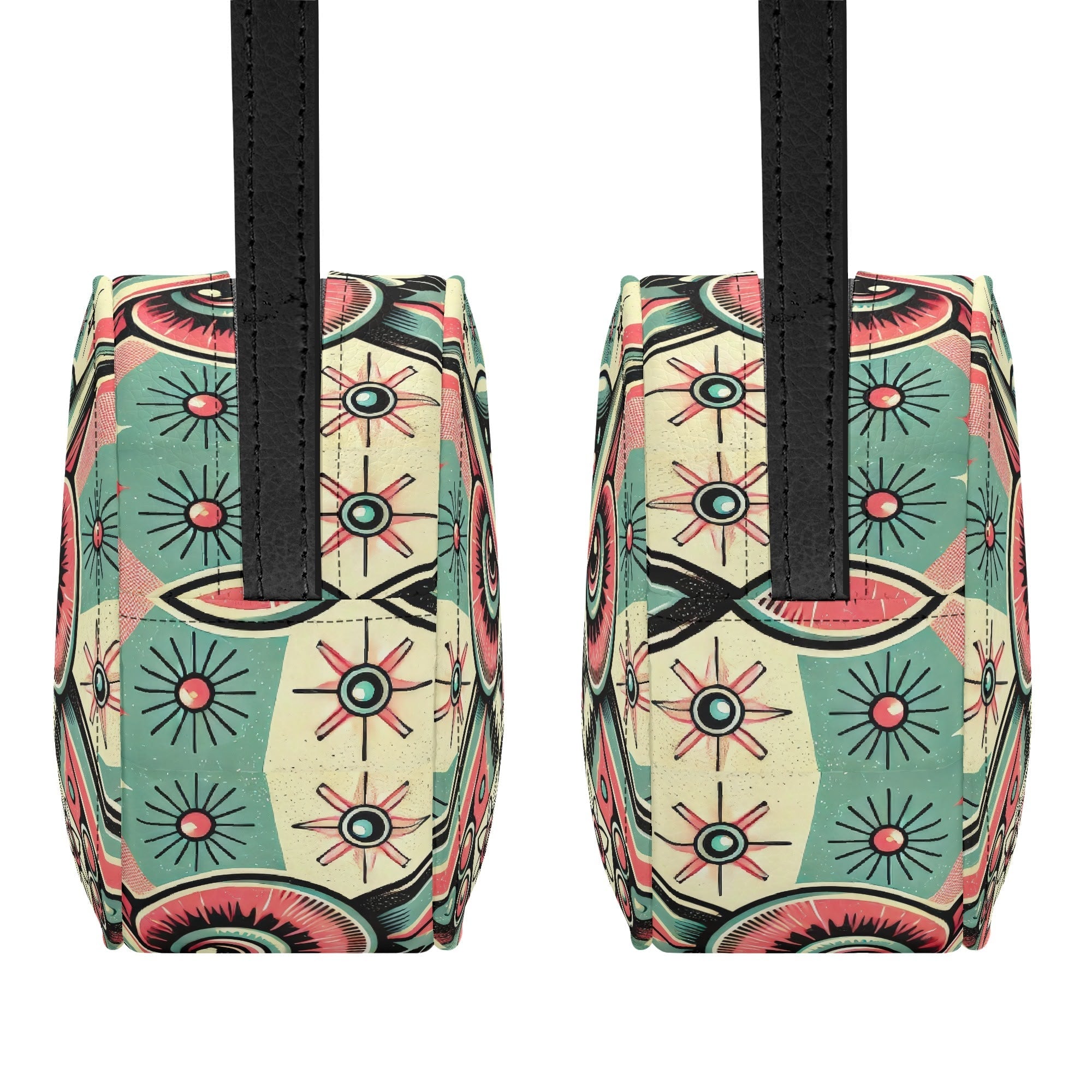 Kate McEnroe New York Retro Owl Round Mini Bag, Mid Century Modern Mod Groovy 60s Shoulder PurseHandbagsY57XV5EW - 1