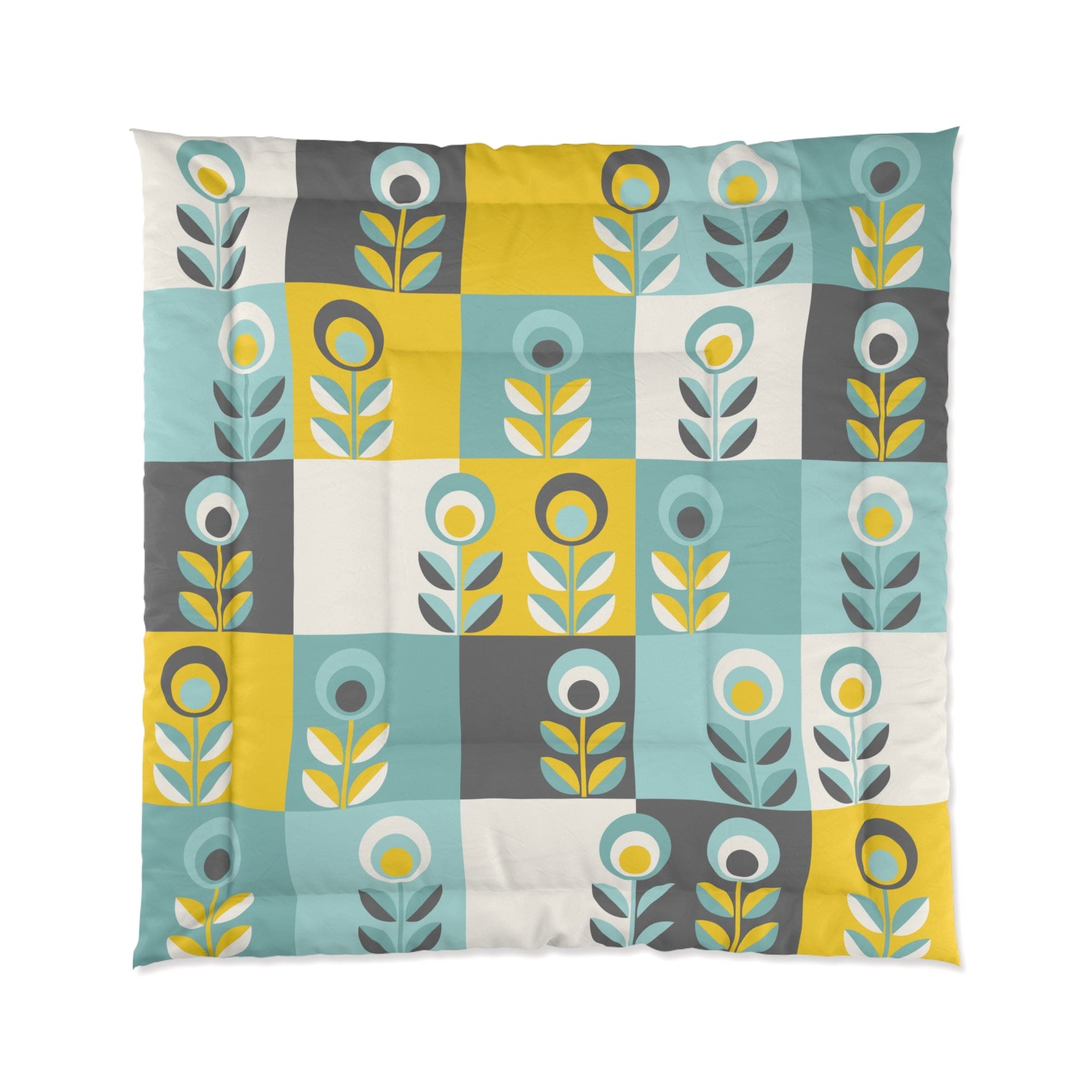 Kate McEnroe New York Retro Scandinavian Floral ComforterComforters21397148357490891848