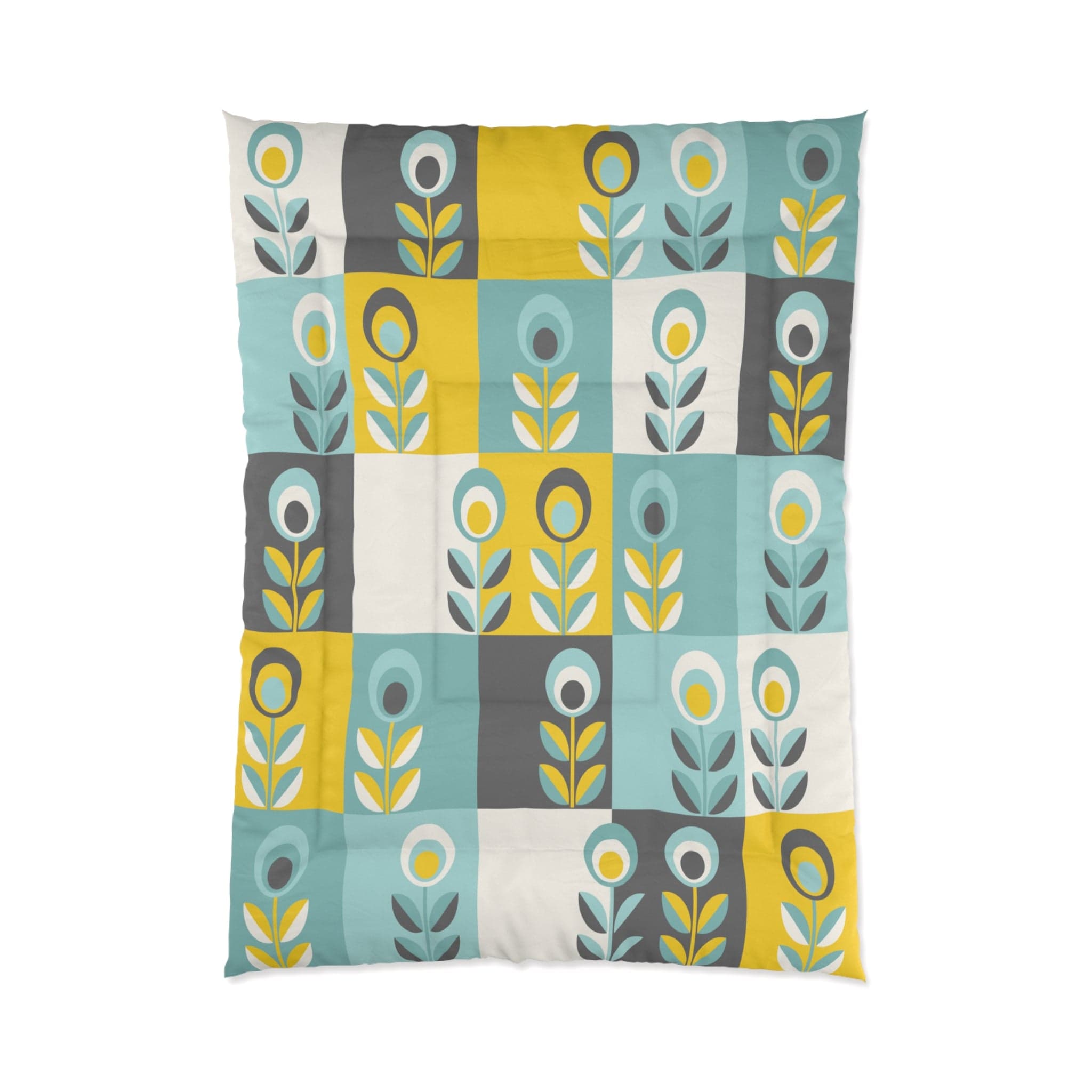 Kate McEnroe New York Retro Scandinavian Floral ComforterComforters82938311716661821079