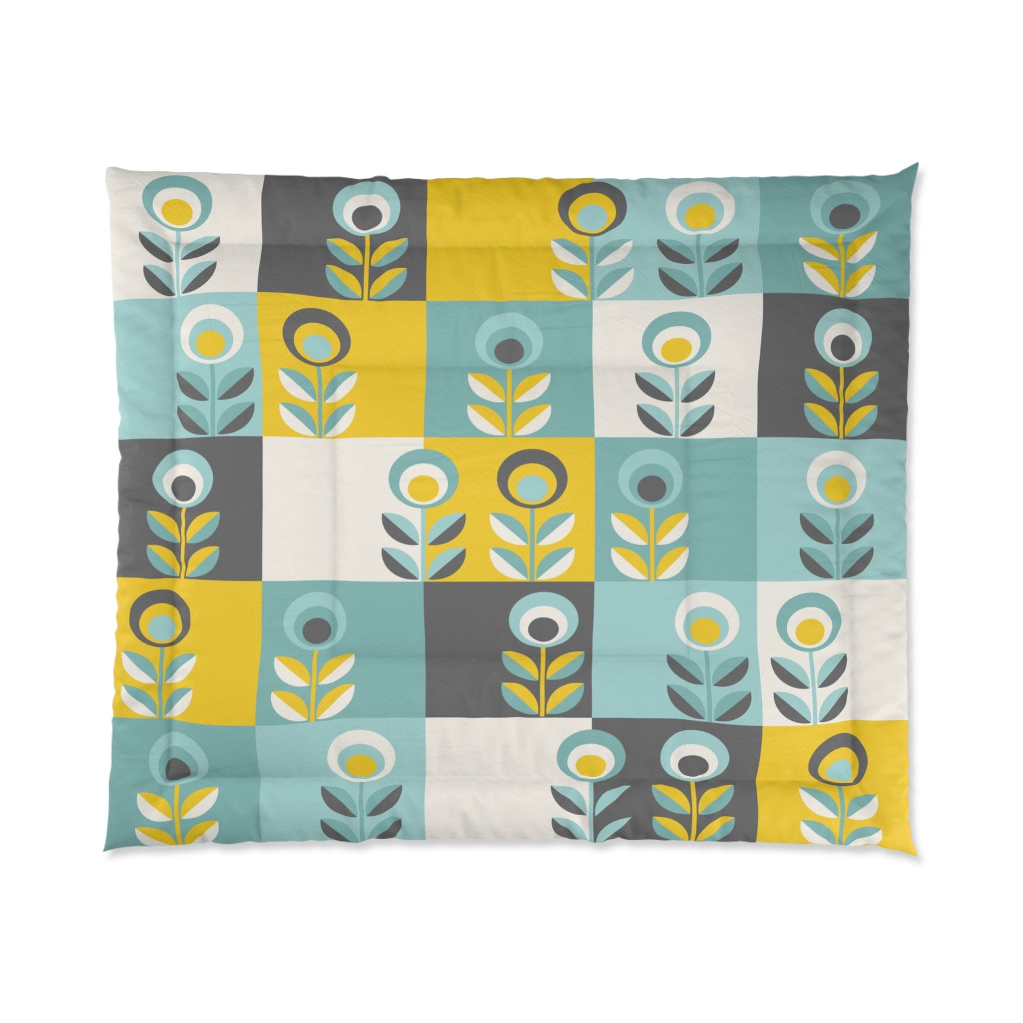 Kate McEnroe New York Retro Scandinavian Floral ComforterComforters82938311716661821079