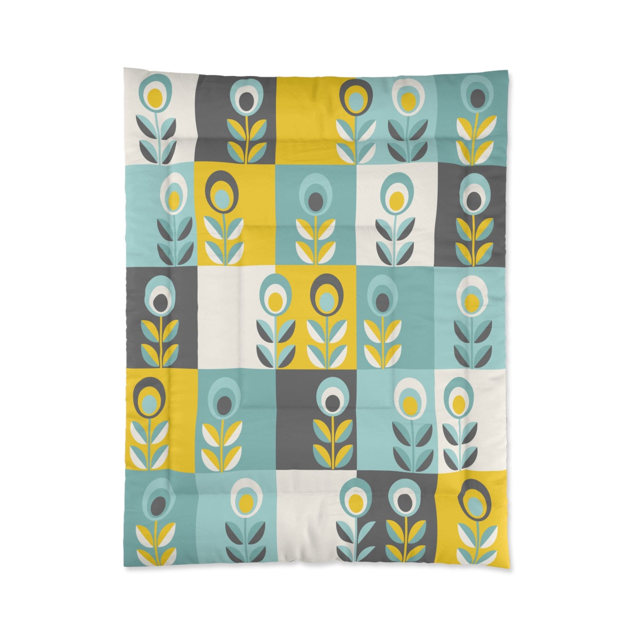 Kate McEnroe New York Retro Scandinavian Floral ComforterComforters82938311716661821079