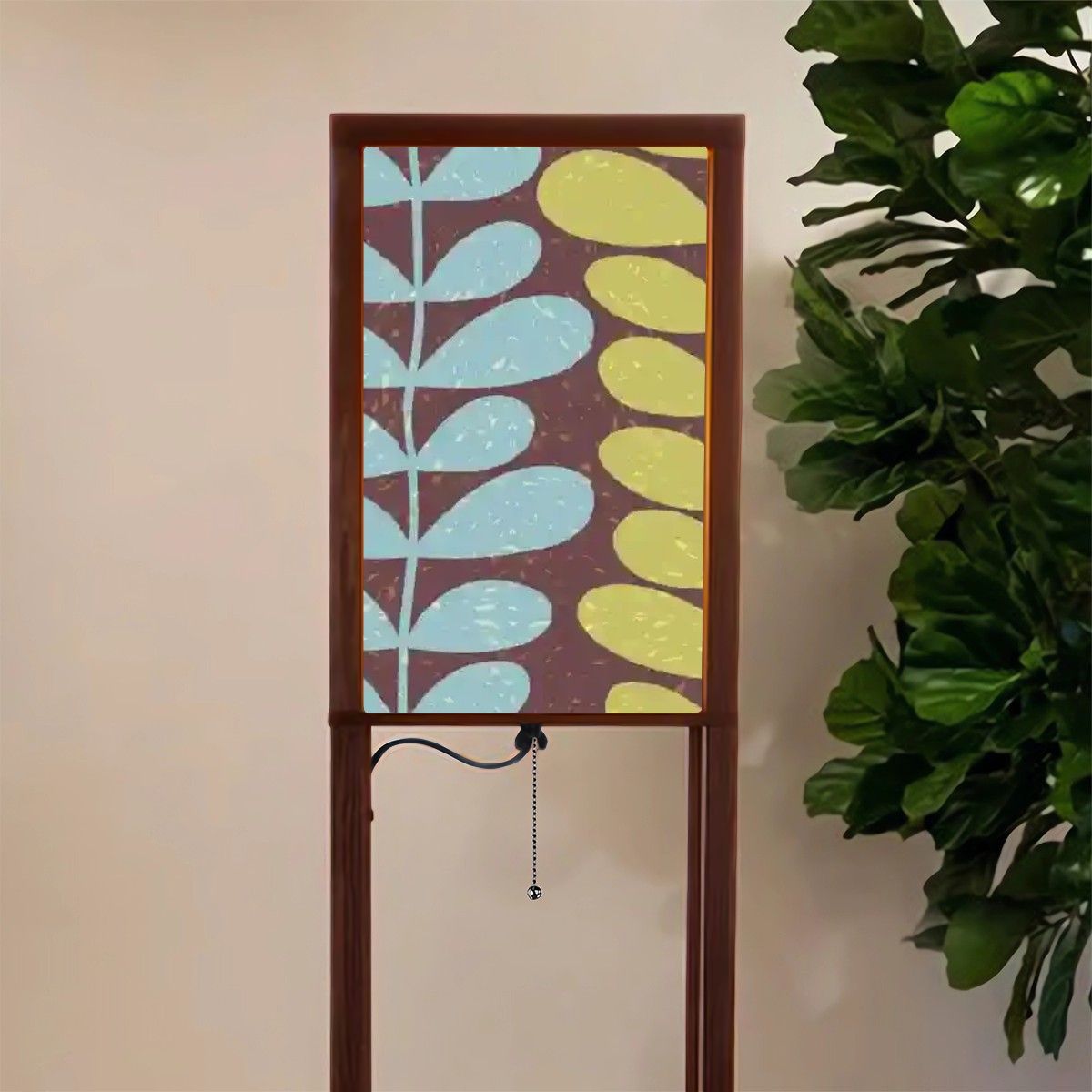 Kate McEnroe New York Retro Scandinavian Hygge Floral Floor Lamp With Shelves, Mid Century Modern Danish Modern LightingShelf LightingaqQc0YLzpl