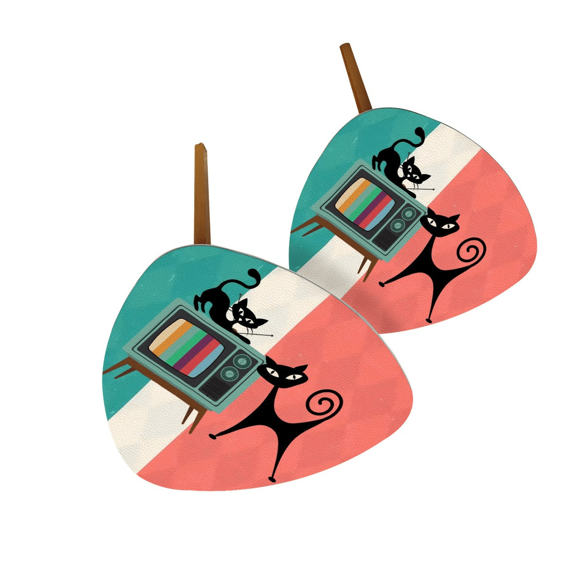 Kate McEnroe New York Retro TV Atomic Cat Nesting Tables, Mid Century Modern Coffee Table Set, MCM FurnitureNesting TablesOJQDPVOEzq