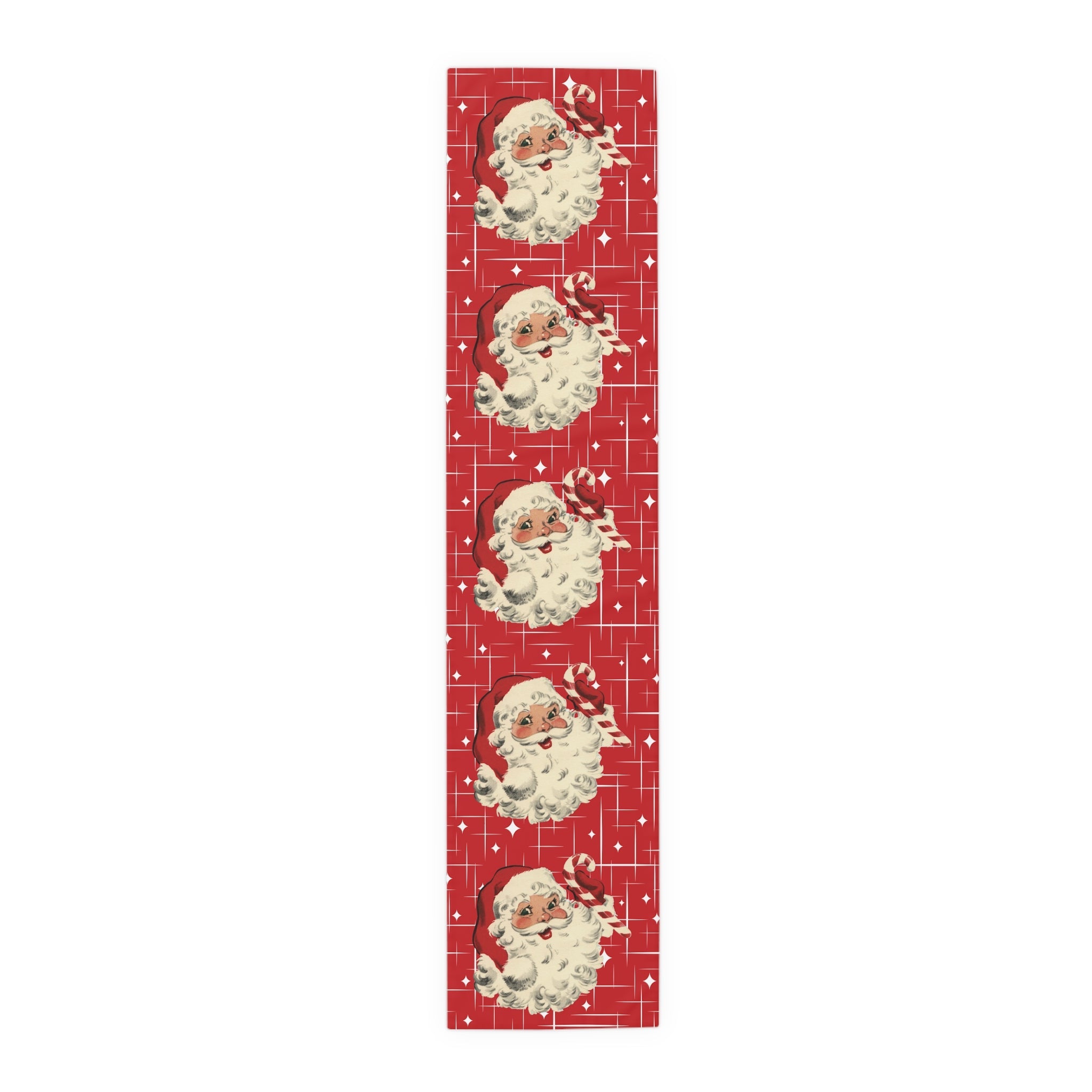 Kate McEnroe New York Retro Vintage 1950s Santa Claus Christmas Table RunnerTable Runners29389989983605660124