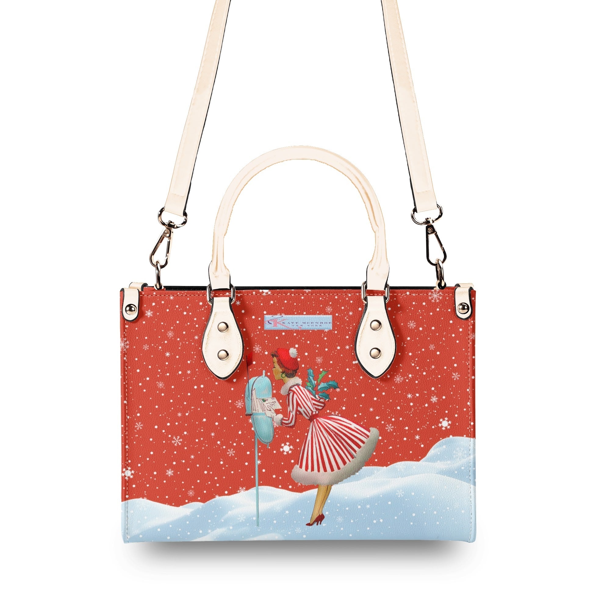 Kate McEnroe New York Retro Vintage Kitsch Christmas Glam Handbag, Mid Century Modern 1950s Purse, Vintage Holiday Winter BagHandbagsWQEQVQMW - 1
