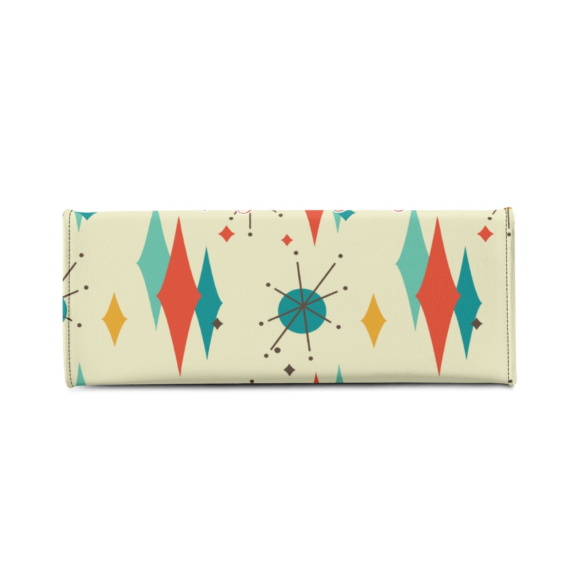 Kate McEnroe New York Retro Vintage Santa Franciscan Diamond Starburst Christmas HandbagHandbagsYP6DK4GN-1