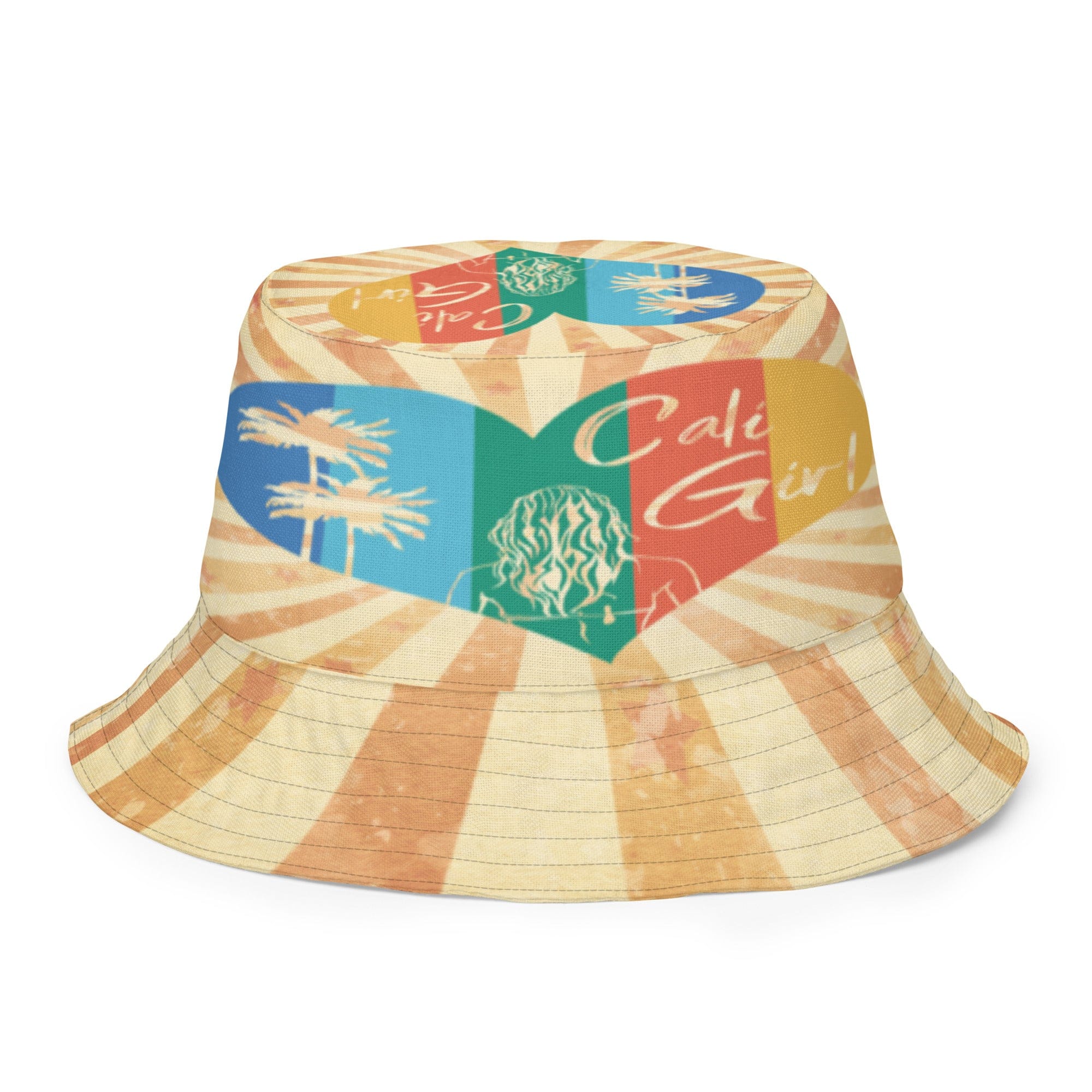 Kate McEnroe New York Retro Vintage Surfer Cali Girl Reversible Bucket HatHats63C761601D07C_16360