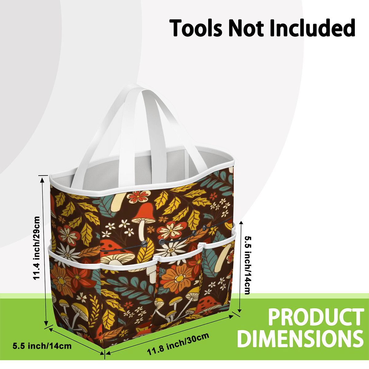 Kate McEnroe New York Retro Woodland Groovy Mushrooms Garden Tool BagGarden Tool Bag4R6nkVtyu1
