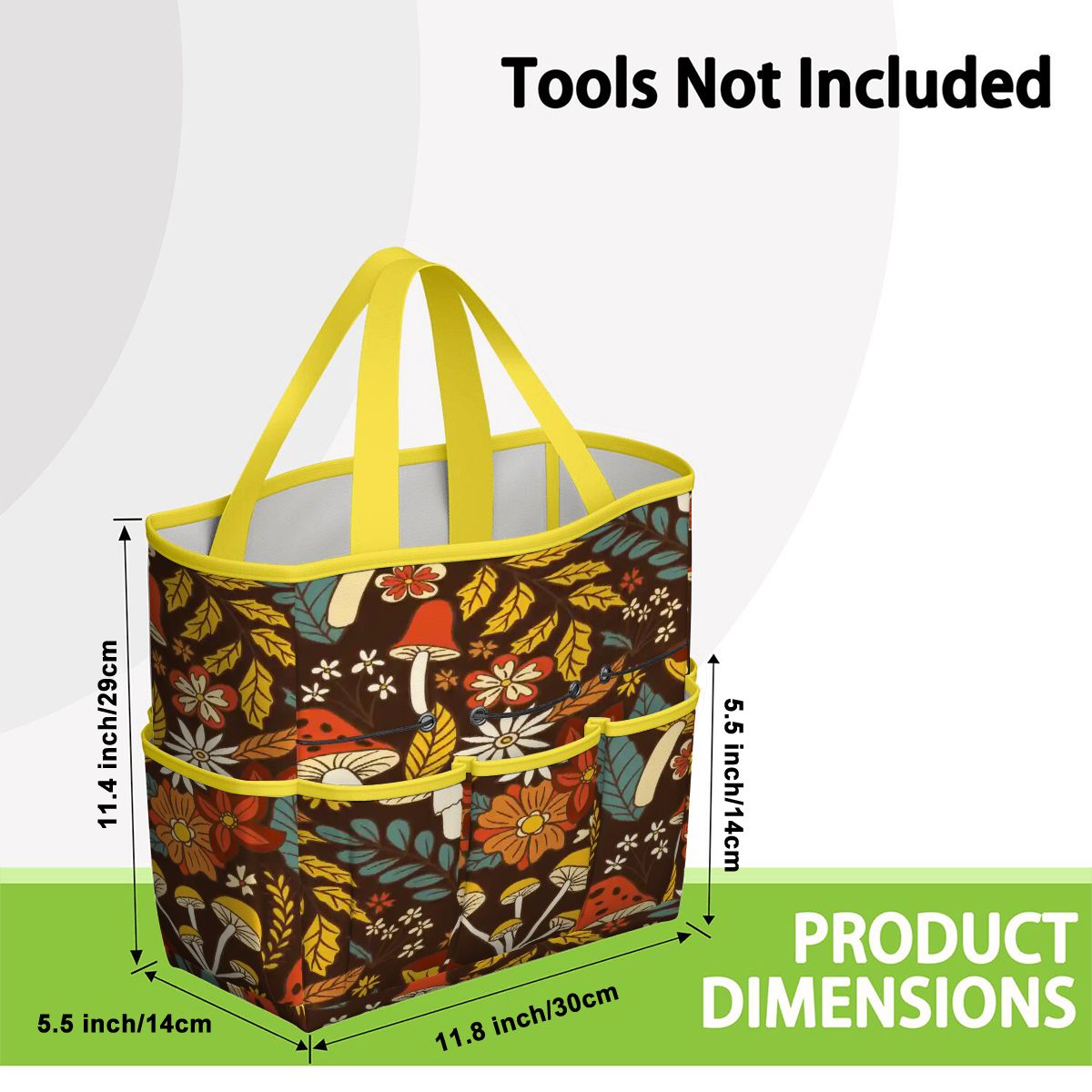 Kate McEnroe New York Retro Woodland Groovy Mushrooms Garden Tool BagGarden Tool Bag4R6nkVtyu1