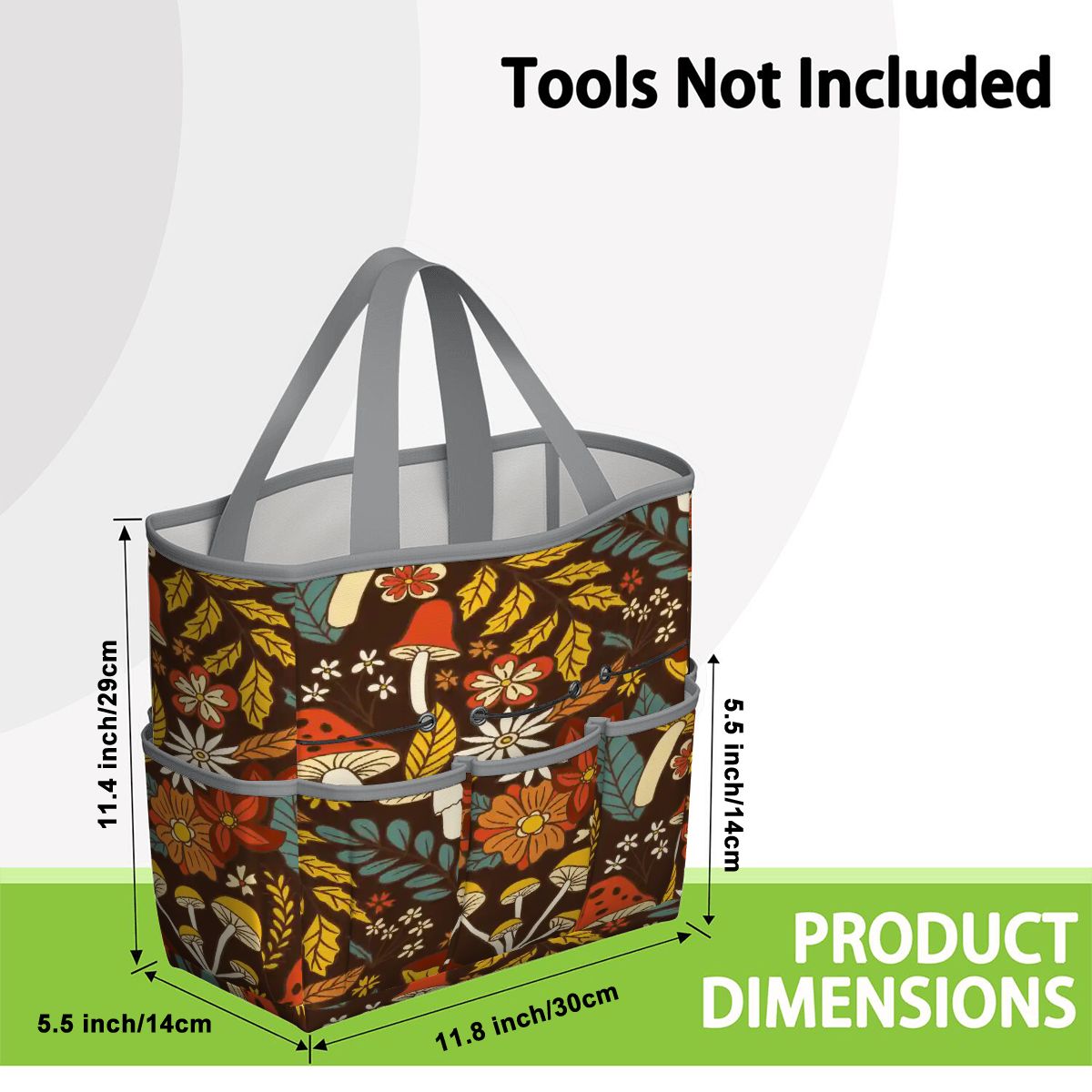 Kate McEnroe New York Retro Woodland Groovy Mushrooms Garden Tool BagGarden Tool Bag4R6nkVtyu1
