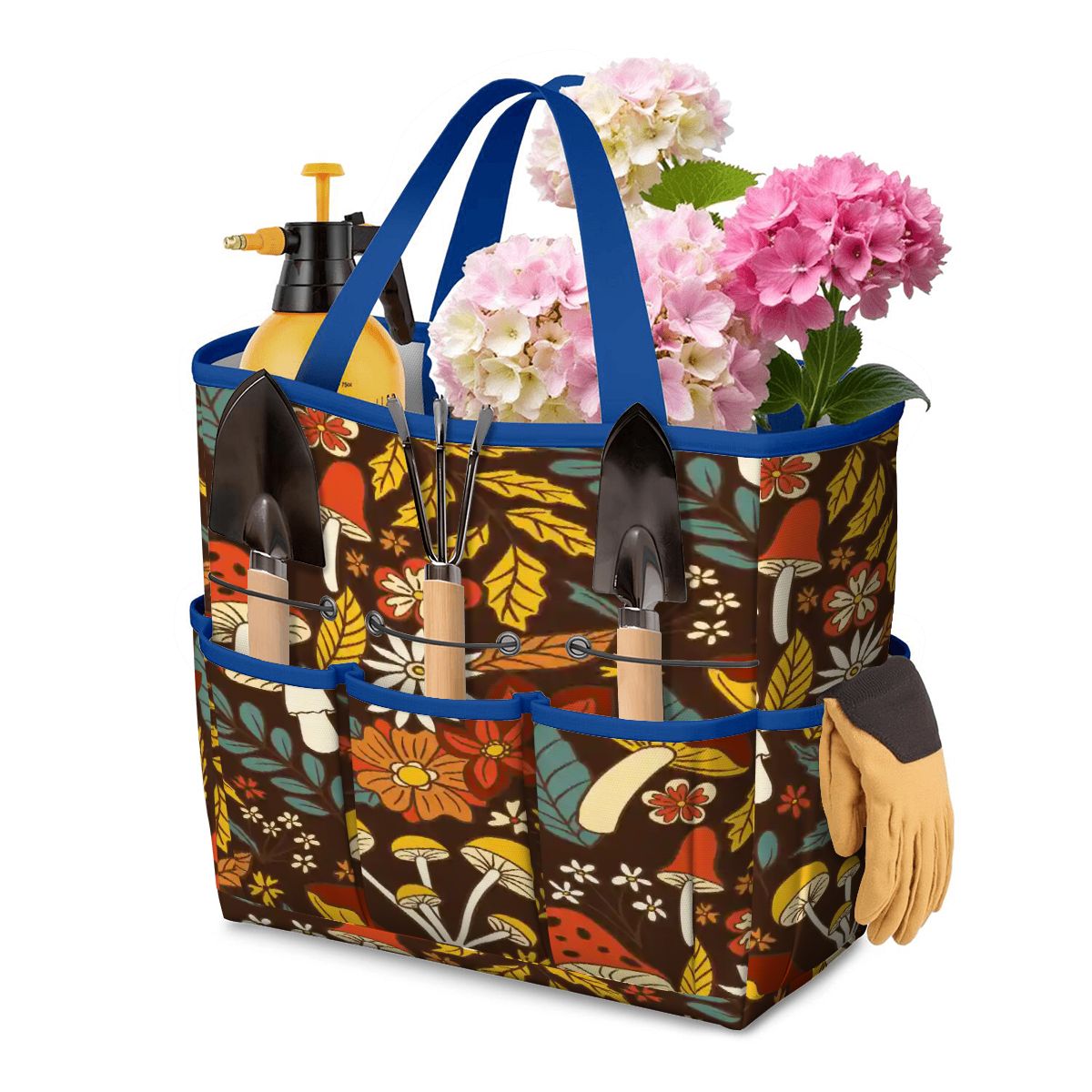 Kate McEnroe New York Retro Woodland Groovy Mushrooms Garden Tool BagGarden Tool BagJswJOe7NHL