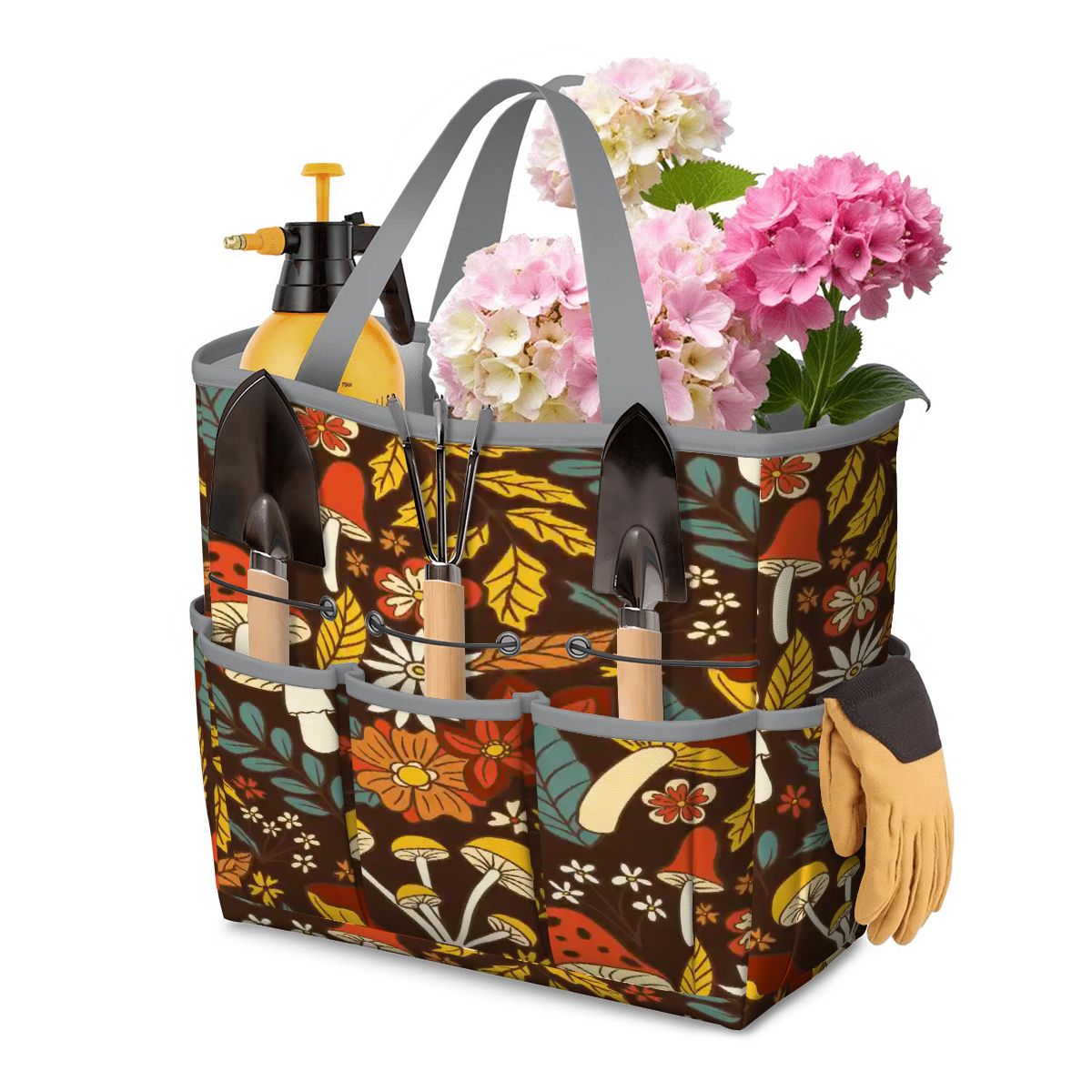 Kate McEnroe New York Retro Woodland Groovy Mushrooms Garden Tool BagGarden Tool BagnNstH0WDi5