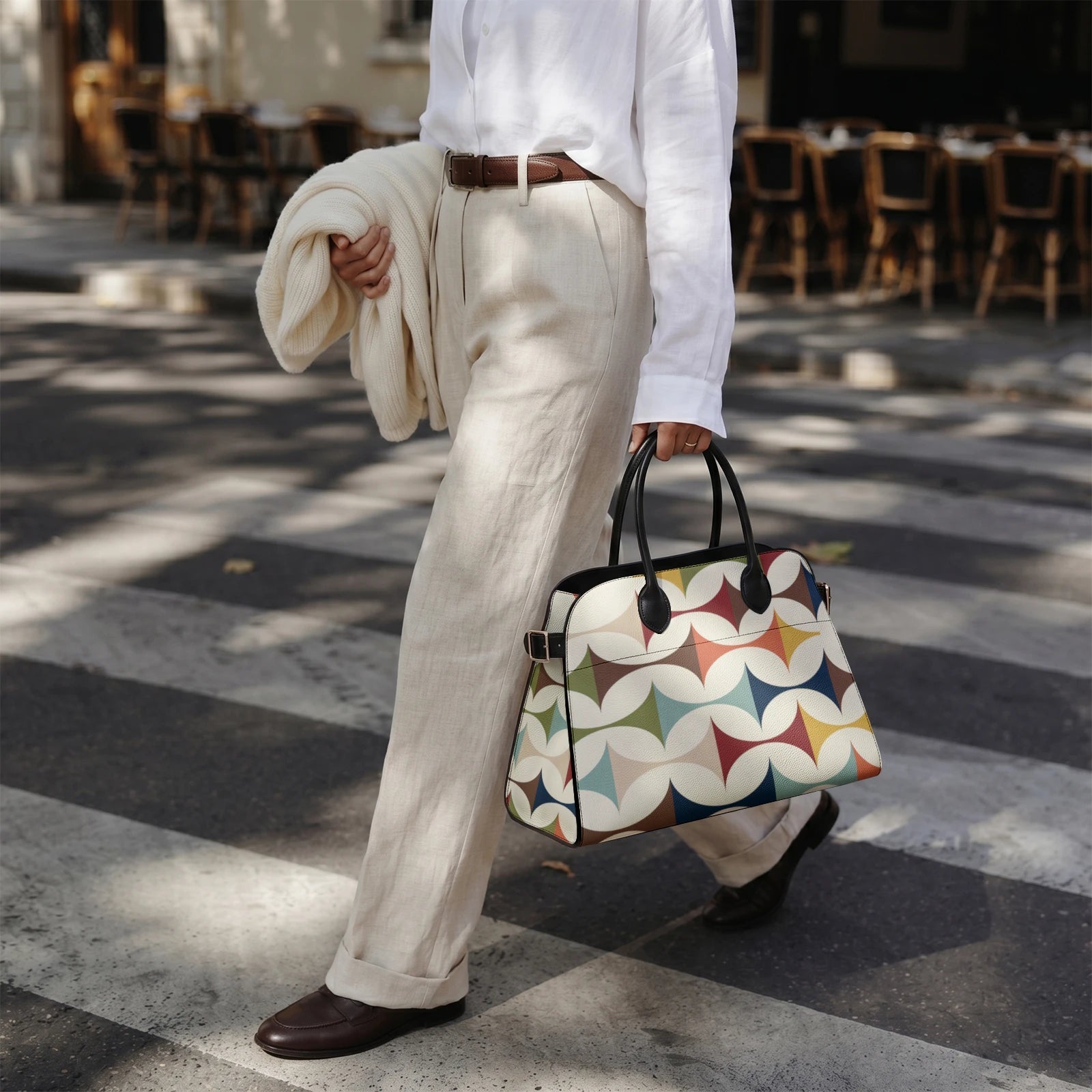 Kate McEnroe New York Scandi Danish Geometric Satchel Retro Shoulder HandbagHandbags5g5sodli_001