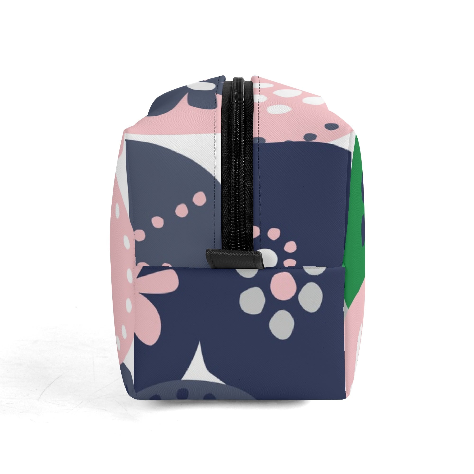 Kate McEnroe New York Scandinavian Danish Modern Floral Toiletry Bag, Mid Century Minimalist Travel Case, Retro MCM Cosmetic BagCosmetic & Toiletry BagsNM6432LW - 2