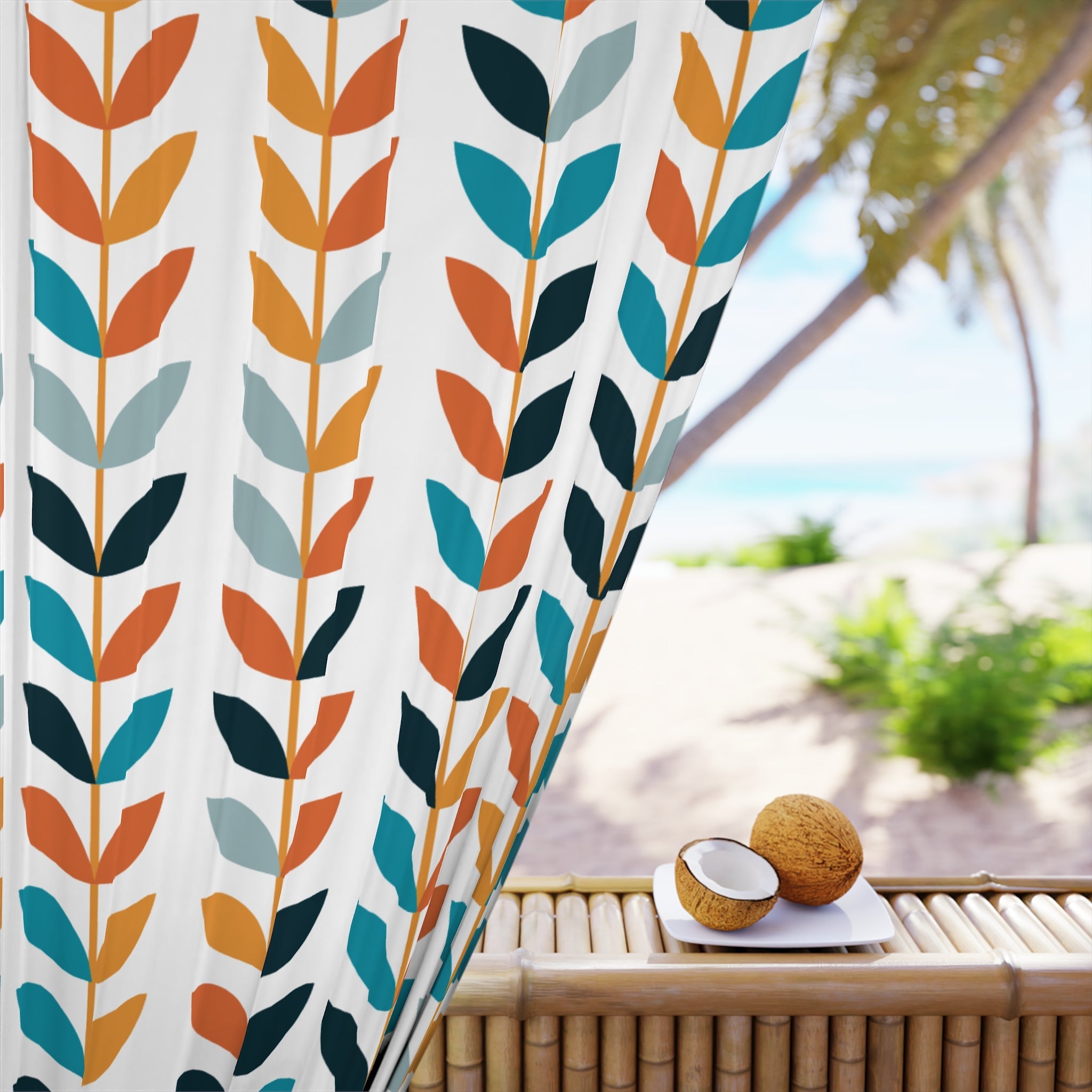 Kate McEnroe New York Scandinavian Danish Modern Geometric Floral CurtainsWindow Curtains26031939411850533725