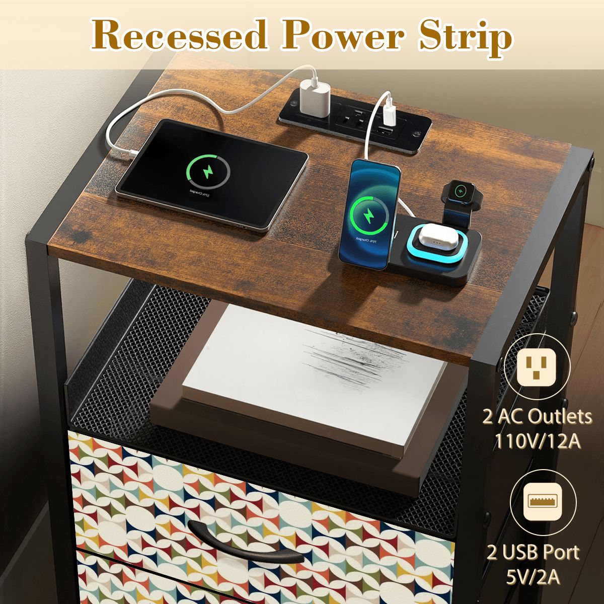 Kate McEnroe New York Scandinavian Danish Modern Geometric Nightstand with StorageNightStandsKEqKrW5ozD