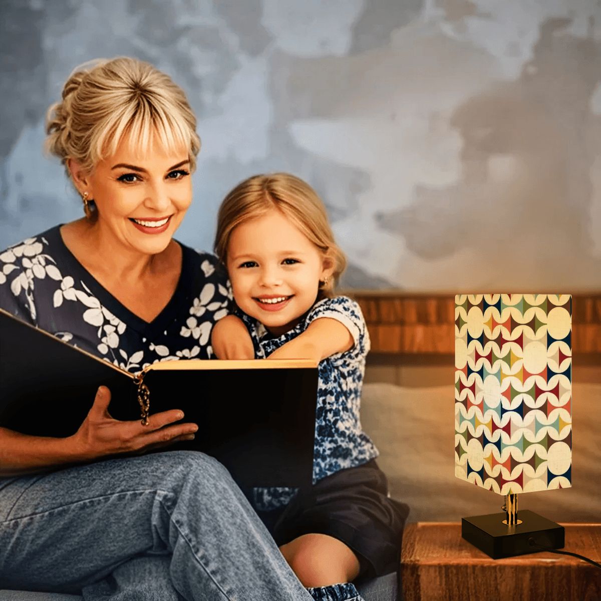 Kate McEnroe New York Scandinavian Danish Modern Geometric Retro MCM Table Lamp with USBTable Lampsl4NxUC9fjN