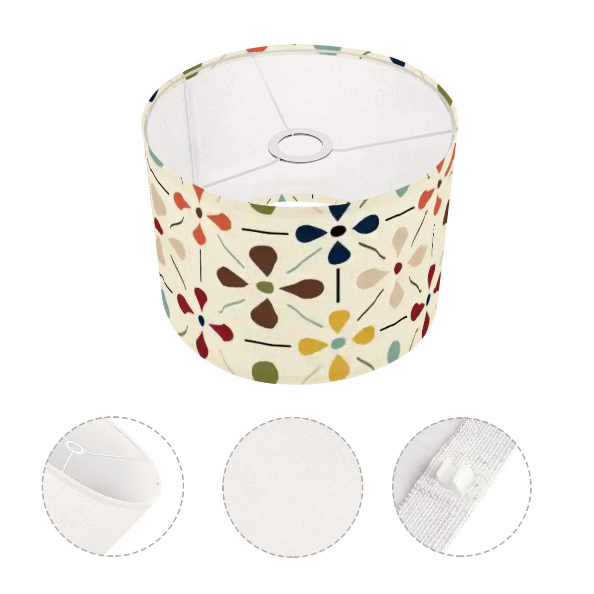 Kate McEnroe New York Scandinavian Floral Mid Century Modern Retro Lamp ShadeLamp ShadescBusSCR6JJ