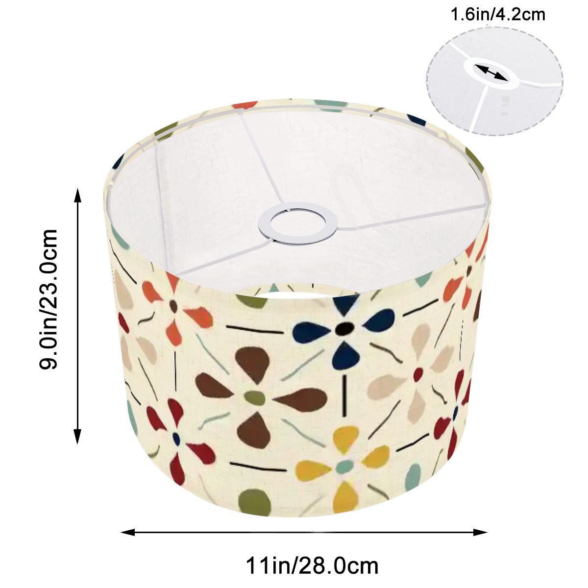 Kate McEnroe New York Scandinavian Floral Mid Century Modern Retro Lamp ShadeLamp ShadescBusSCR6JJ