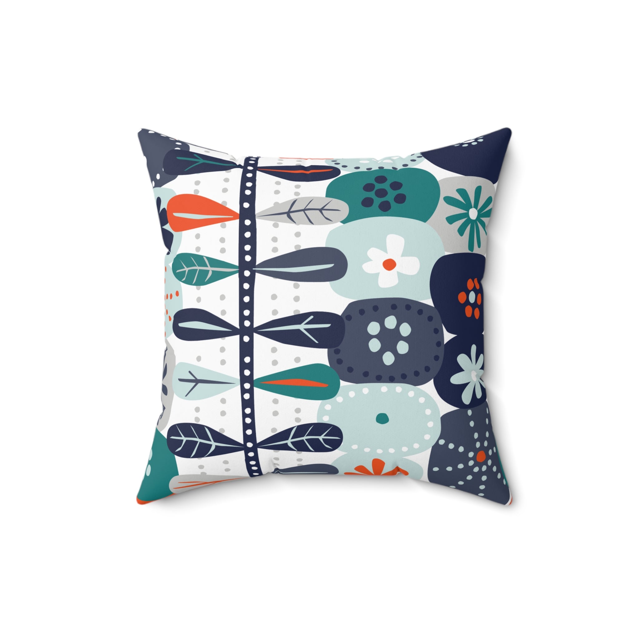 Kate McEnroe New York Scandinavian Hygge Floral Throw Pillow, Danish Modern Mid Century Cushion, Retro Geometric Home AccentThrow Pillows13599411025327535188